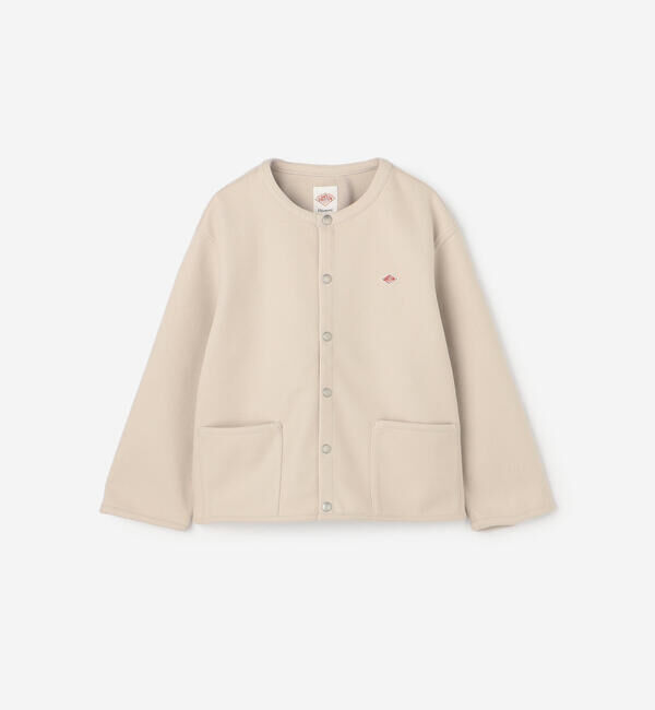 DANTON「DANTON | フリースライク カラーレスジャケット WOMEN」|その他|IVORY