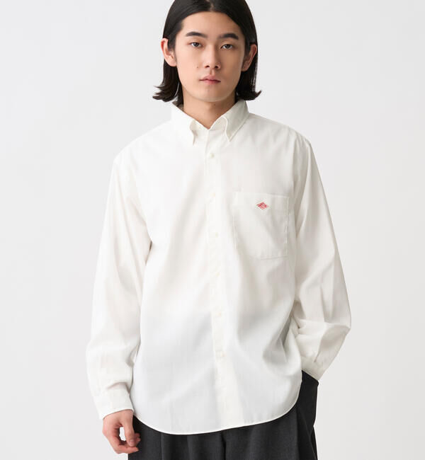 DANTON「DANTON | ポリオックスフォード ボタンダウン長袖シャツ MEN」|シャツ・ブラウス|