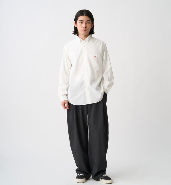 DANTON「DANTON | ポリオックスフォード ボタンダウン長袖シャツ MEN」|シャツ・ブラウス|