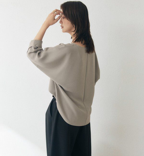  「【紫外線防止/防シワ性】ドルマンターンバックブラウス」|シャツ・ブラウス|