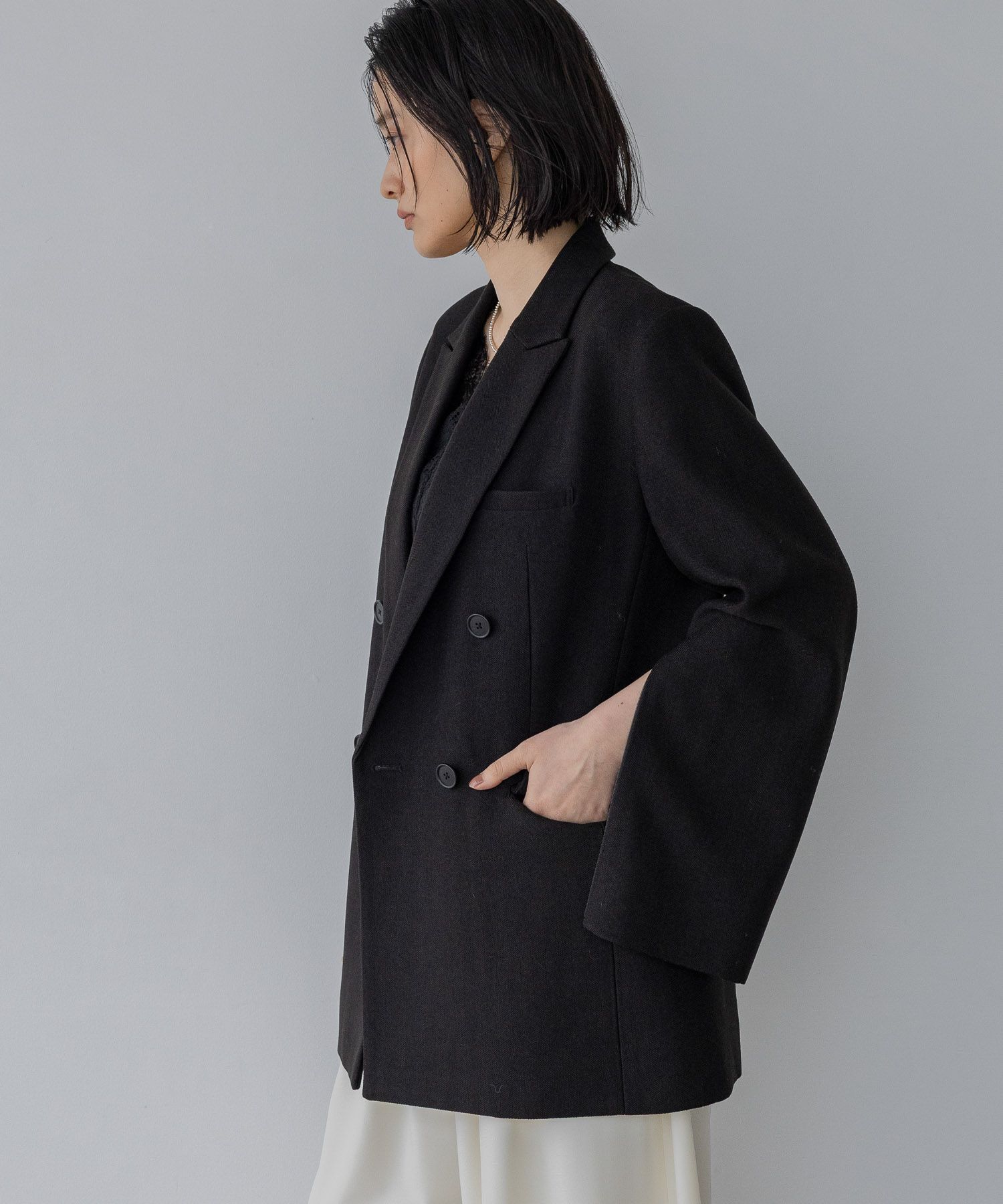 A part by 「【セットアップ対応・Sサイズ展開】ウールライクジャケット」|テーラードジャケット|