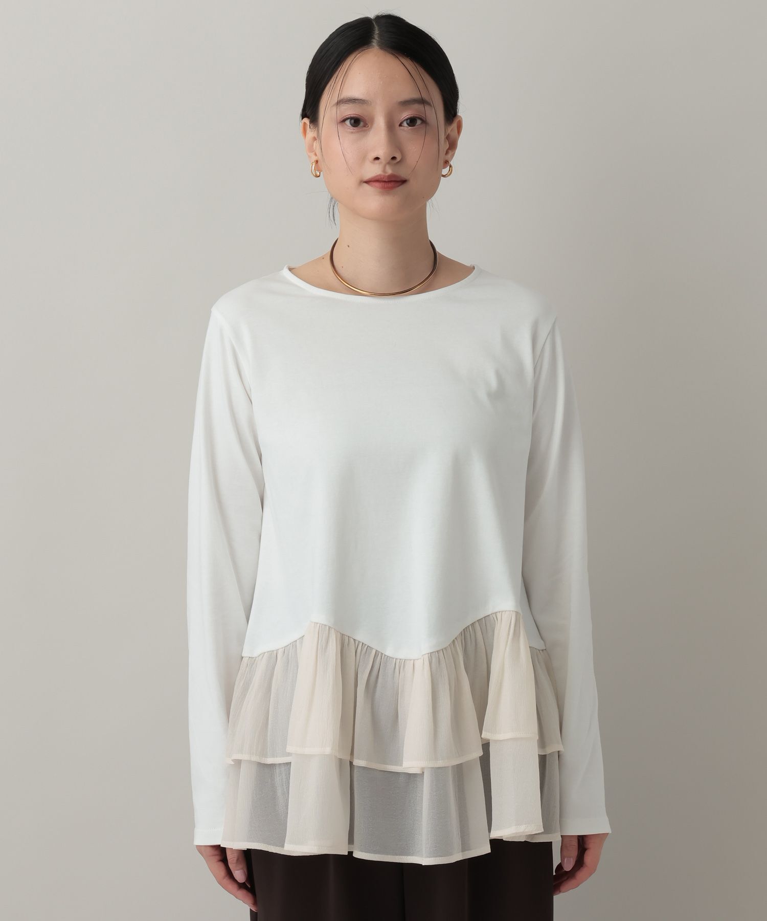 A part by 「 ティアードヘムプルオーバー_長袖」|Tシャツ・カットソー|