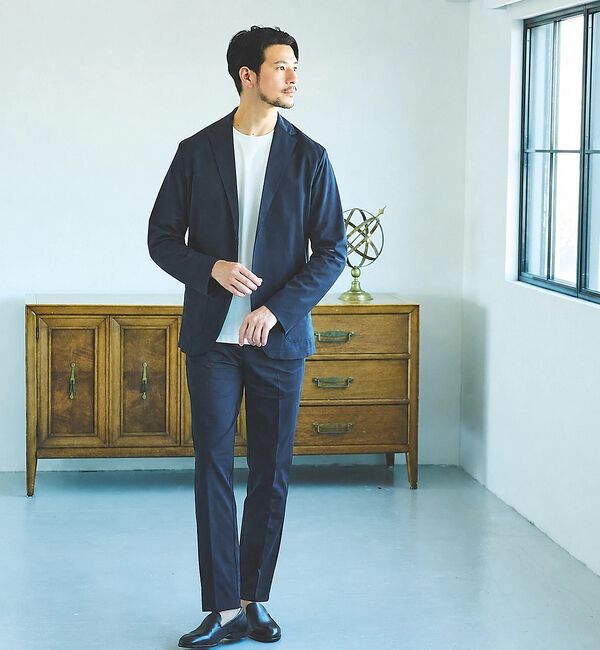 ABAHOUSE「【SMART CLOSET】シルケット天竺 クルーネック 半袖Tシャツ / 接触」|Tシャツ・カットソー|