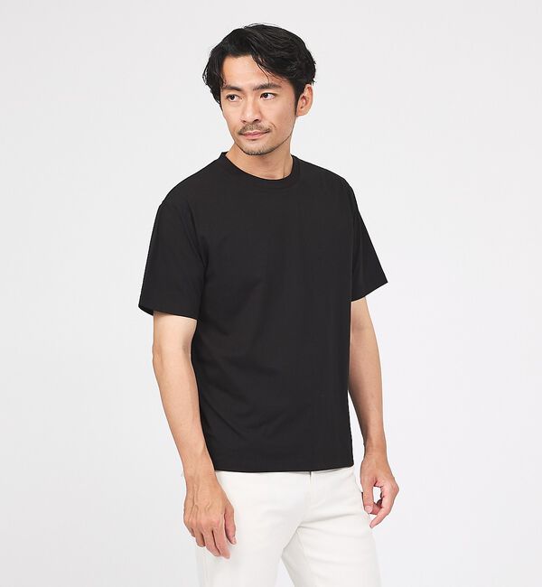 ABAHOUSE「【SMART CLOSET】シルケット天竺 クルーネック 半袖Tシャツ / 接触」|Tシャツ・カットソー|