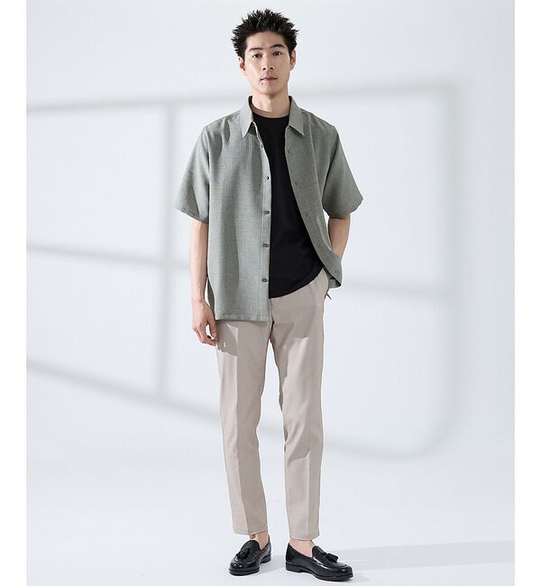 ABAHOUSE「【SMART CLOSET】シルケット天竺 クルーネック 半袖Tシャツ / 接触」|Tシャツ・カットソー|