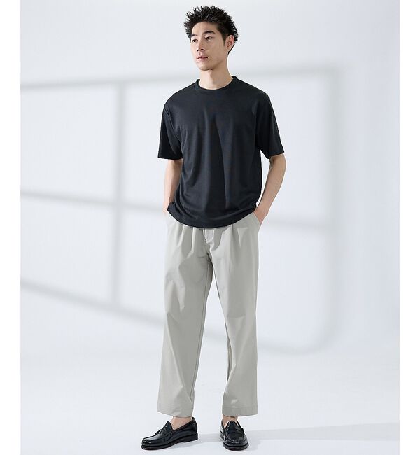 ABAHOUSE「【SMART CLOSET】シルケット天竺 クルーネック 半袖Tシャツ / 接触」|Tシャツ・カットソー|