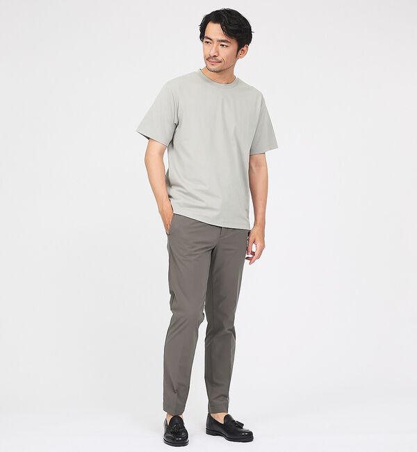 ABAHOUSE「【SMART CLOSET】シルケット天竺 クルーネック 半袖Tシャツ / 接触」|Tシャツ・カットソー|