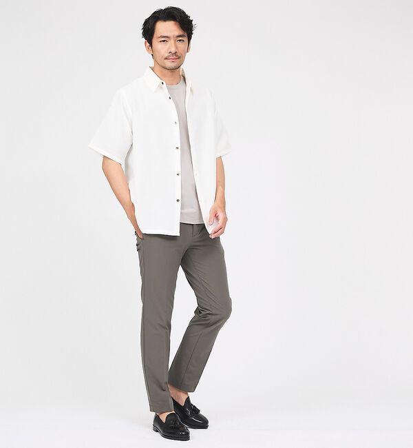 ABAHOUSE「【SMART CLOSET】シルケット天竺 クルーネック 半袖Tシャツ / 接触」|Tシャツ・カットソー|