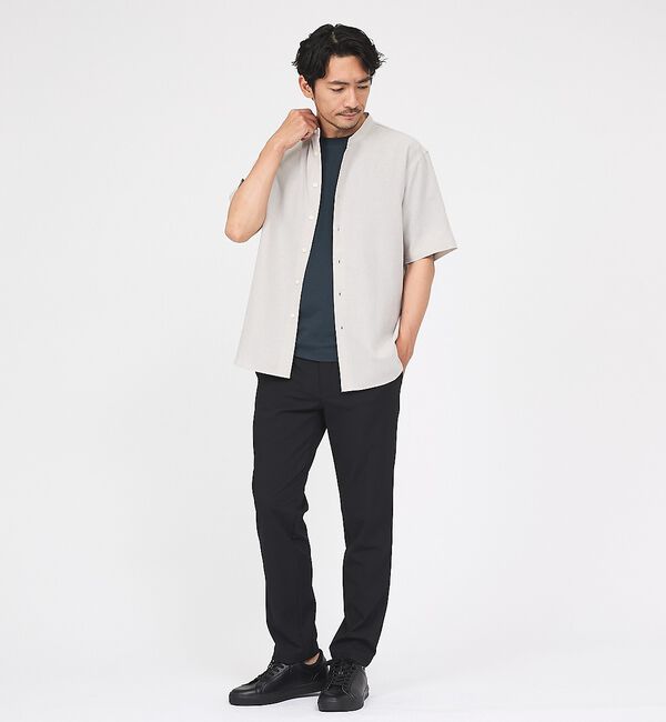 ABAHOUSE「【SMART CLOSET】シルケット天竺 クルーネック 半袖Tシャツ / 接触」|Tシャツ・カットソー|