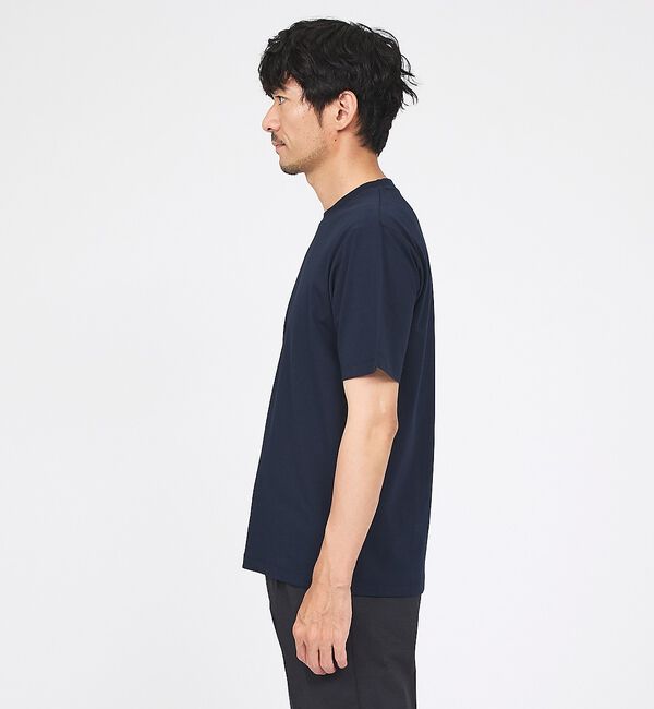 ABAHOUSE「【SMART CLOSET】シルケット天竺 クルーネック 半袖Tシャツ / 接触」|Tシャツ・カットソー|