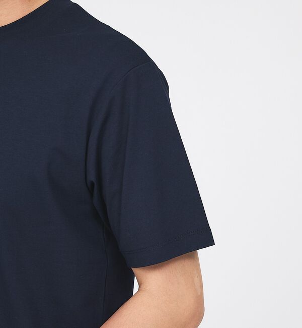 ABAHOUSE「【SMART CLOSET】シルケット天竺 クルーネック 半袖Tシャツ / 接触」|Tシャツ・カットソー|