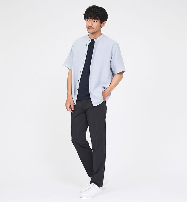 ABAHOUSE「【SMART CLOSET】シルケット天竺 クルーネック 半袖Tシャツ / 接触」|Tシャツ・カットソー|