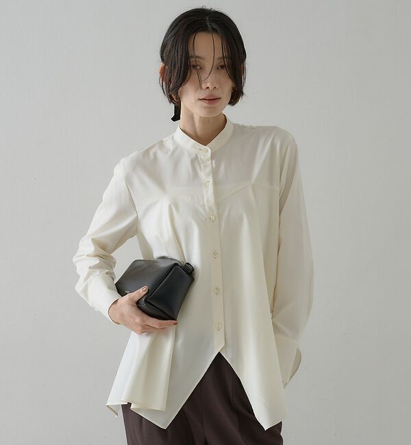 qualite「【2026新色登場】ランダムヘムシャツ【予約】」|シャツ・ブラウス|