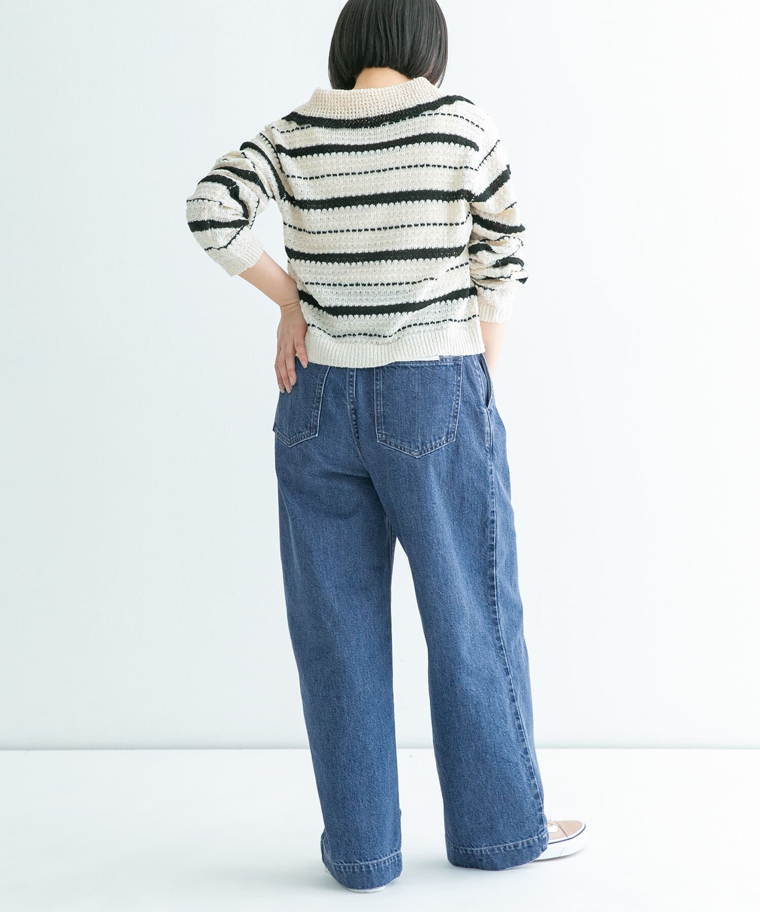 Sonny Label 「『34サイズ/低身長向けも展開』タックデニム」|デニム|