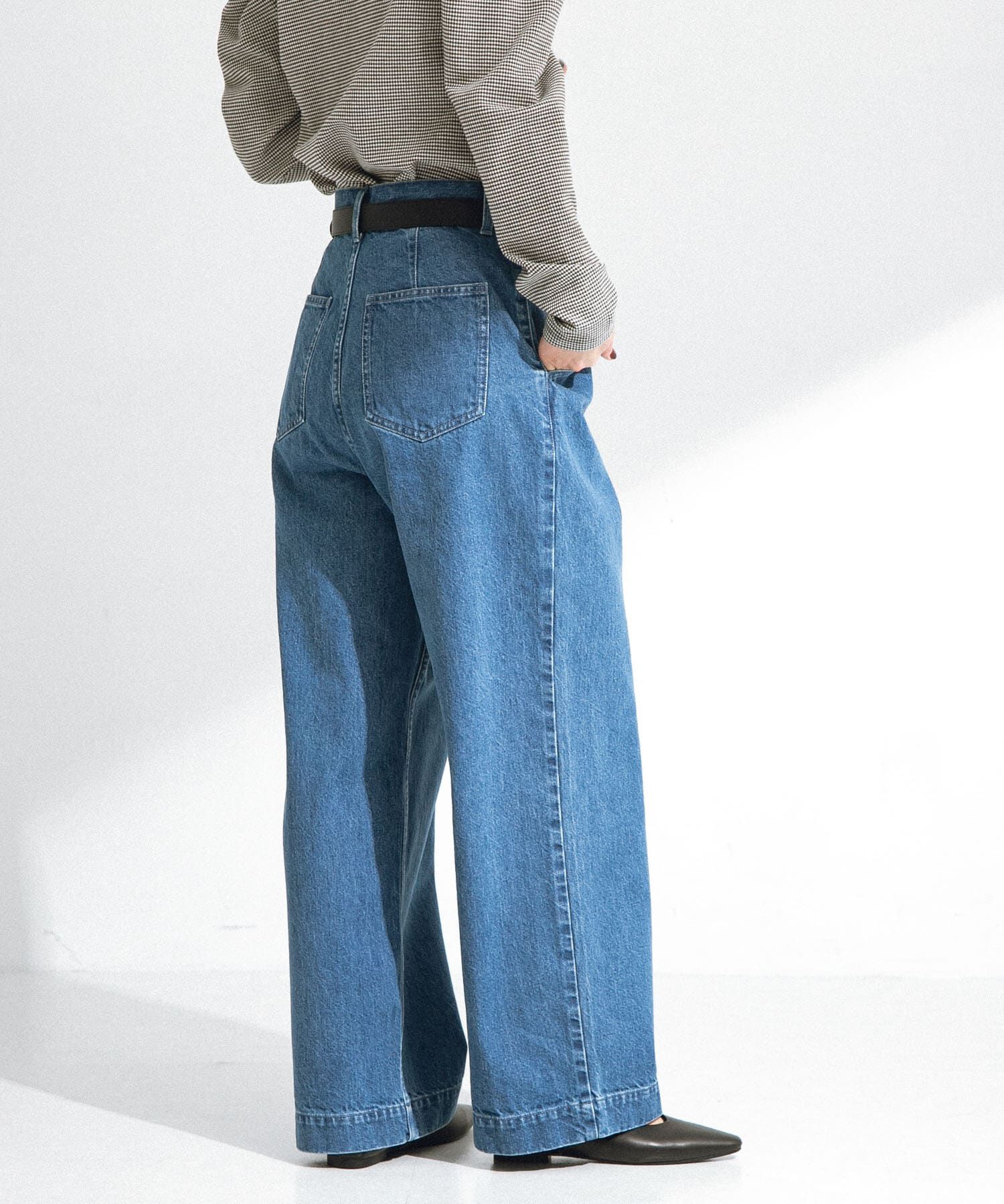 Sonny Label 「『34サイズ/低身長向けも展開』タックデニム」|デニム|