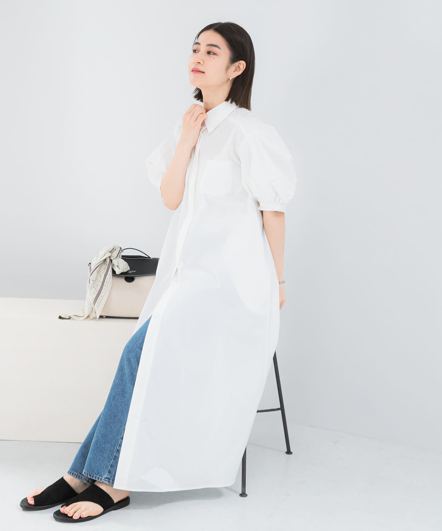 URBAN RESEARCH ROSSO「『別注』ELENDEEK&times;ROSSO　RELAXY SHIRT ONE-PIECE」|ワンピース|