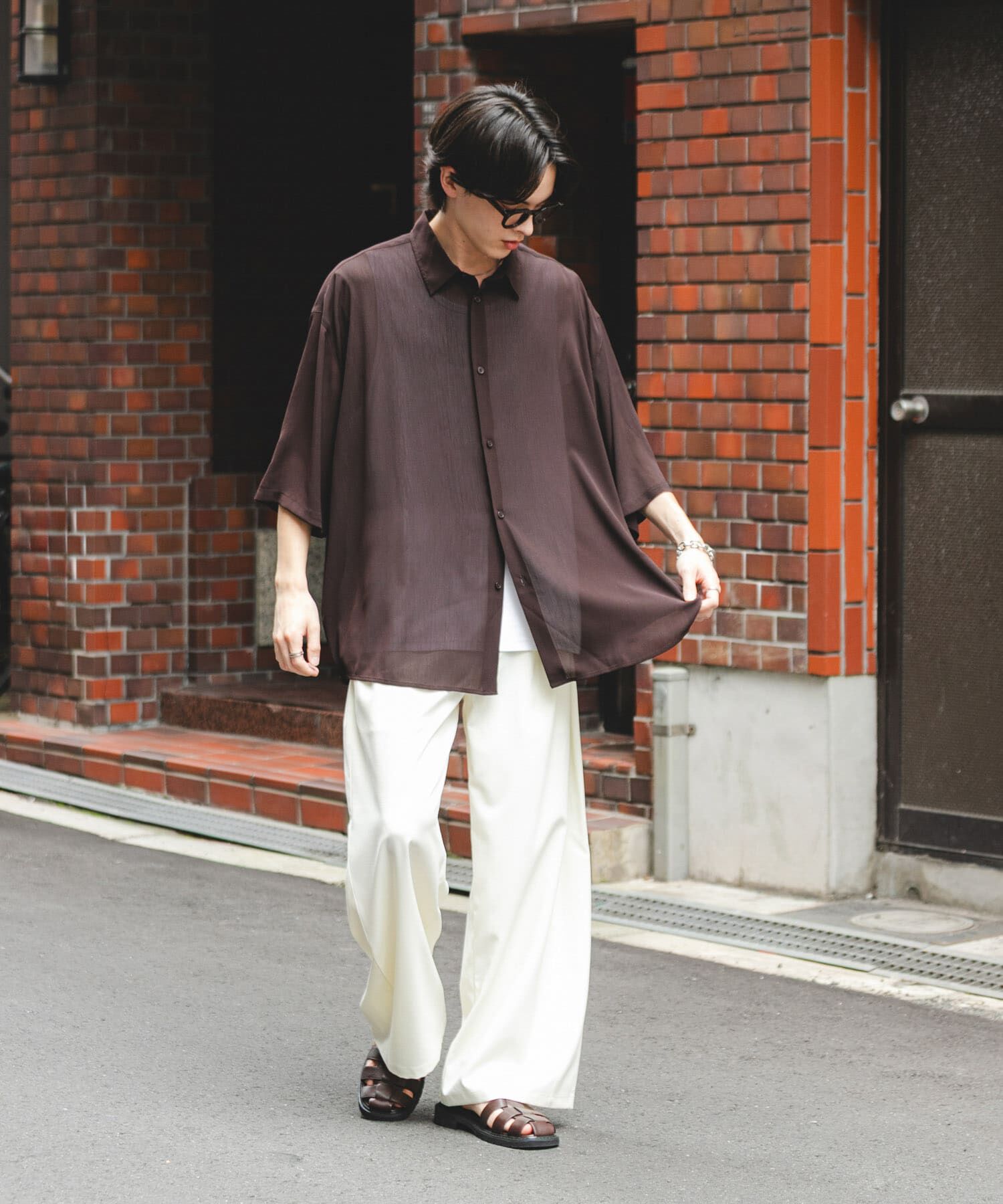 SENSE OF PLACE by URBAN RESEARCH「シアーヨウリュウエクストラルーズシャツ」|シャツ・ブラウス|
