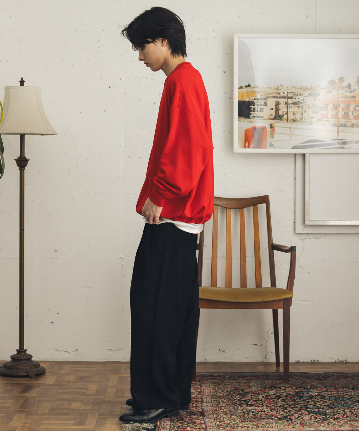 SENSE OF PLACE by URBAN RESEARCH「『速乾』ウォッシュドコーデュロイワイドパンツ」|その他|