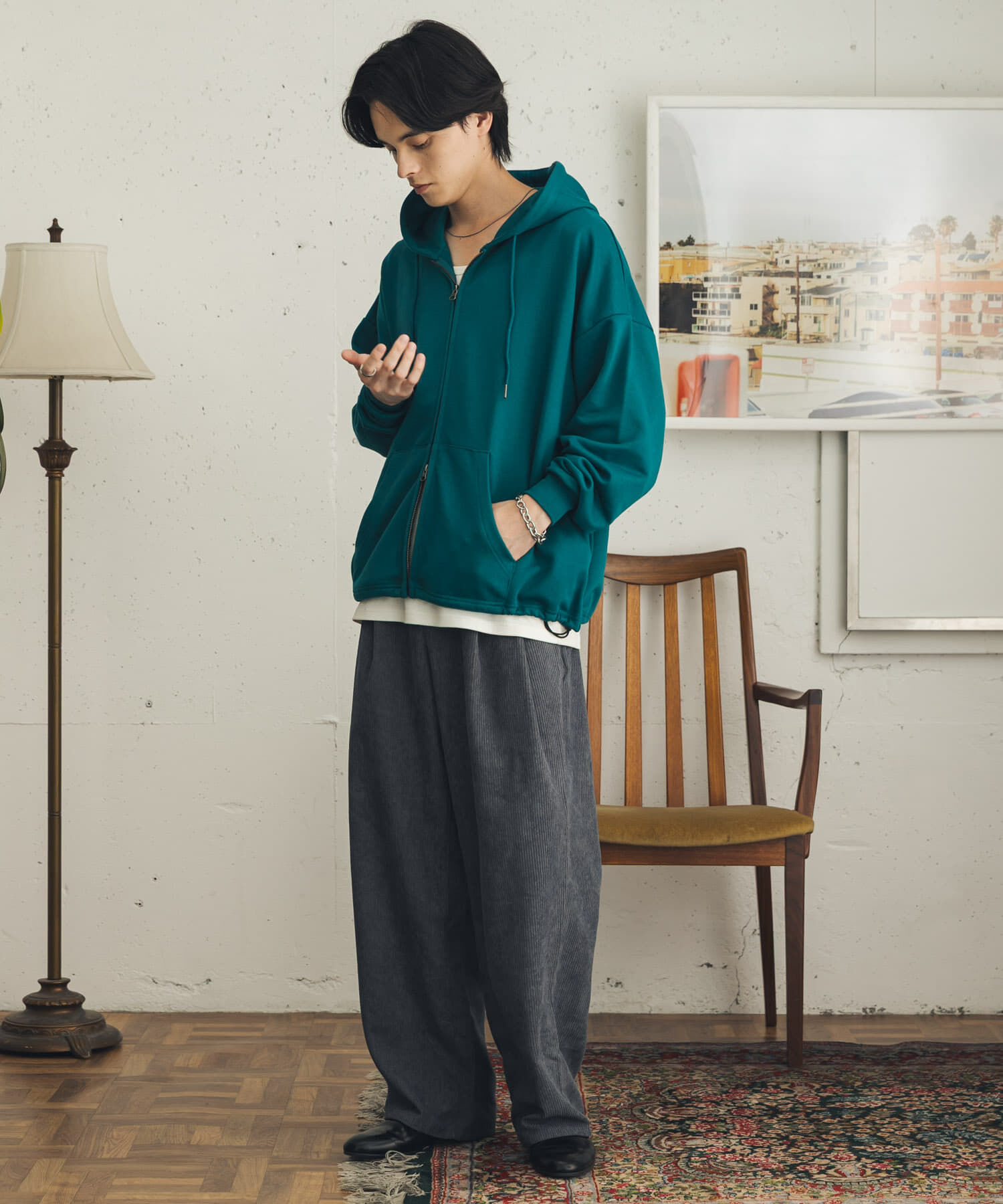 SENSE OF PLACE by URBAN RESEARCH「『速乾』ウォッシュドコーデュロイワイドパンツ」|その他|