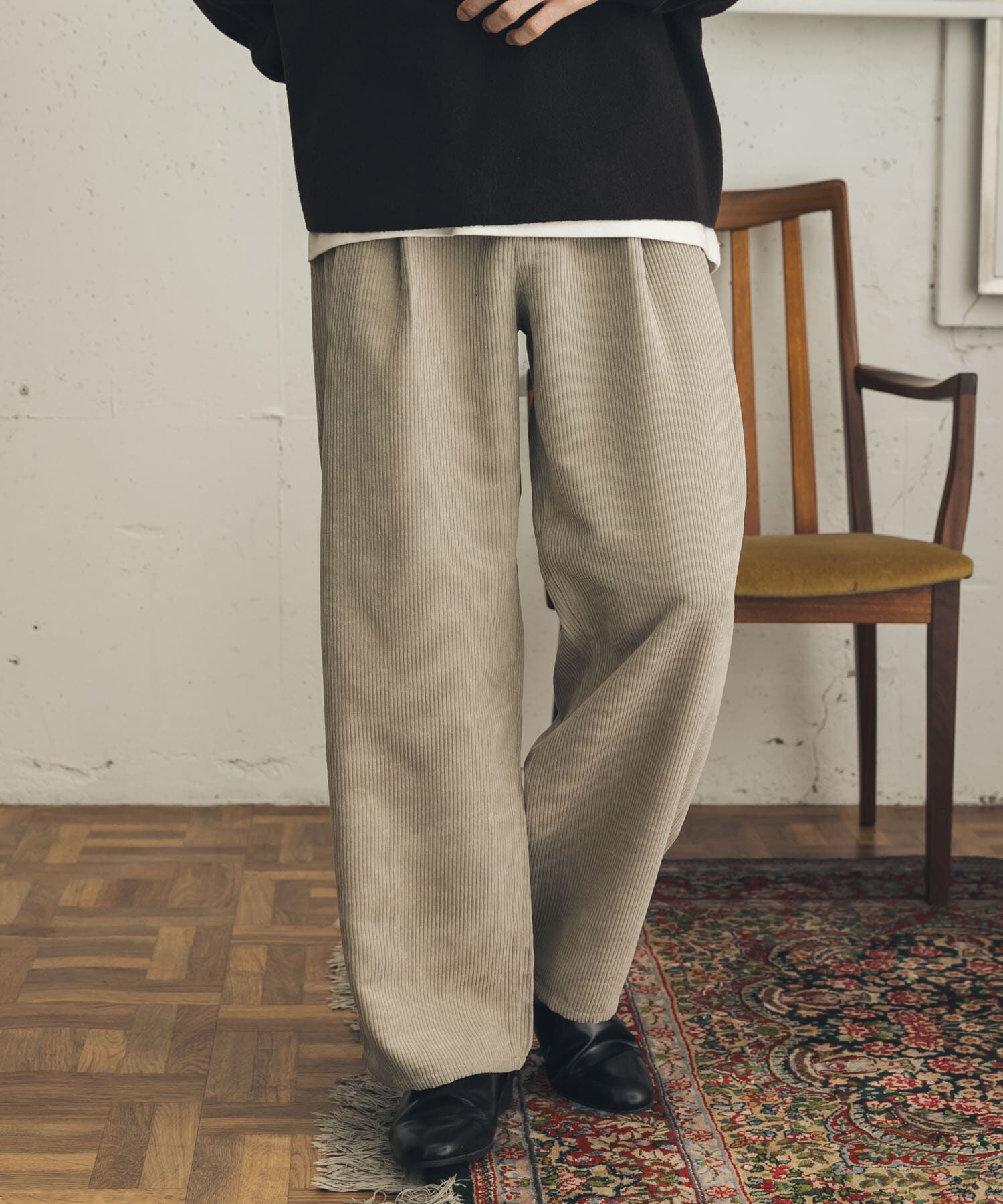 SENSE OF PLACE by URBAN RESEARCH「『速乾』ウォッシュドコーデュロイワイドパンツ」|その他|