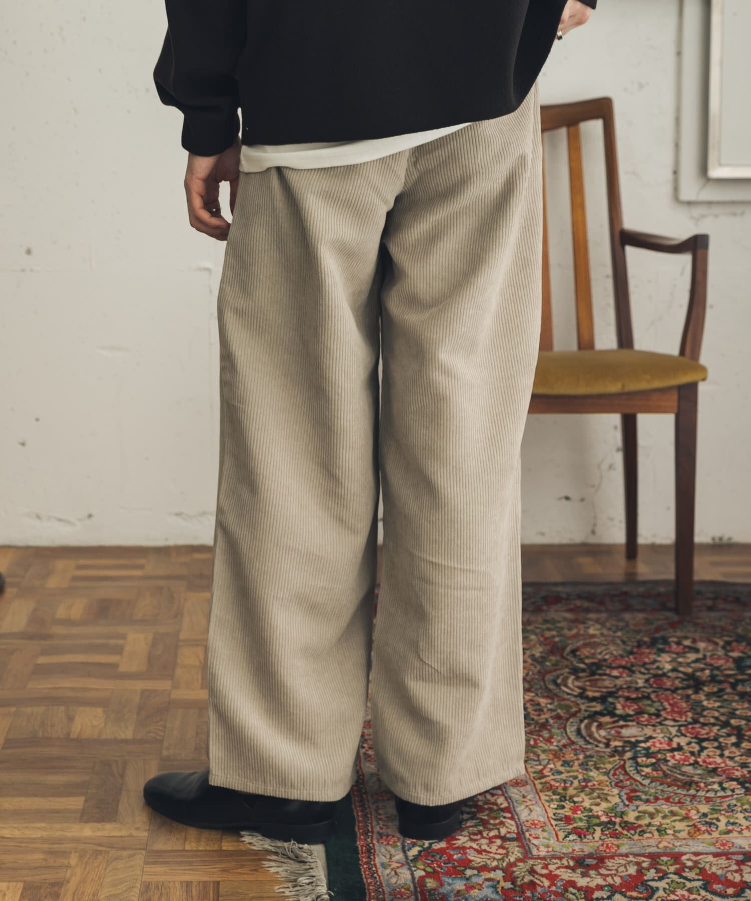 SENSE OF PLACE by URBAN RESEARCH「『速乾』ウォッシュドコーデュロイワイドパンツ」|その他|