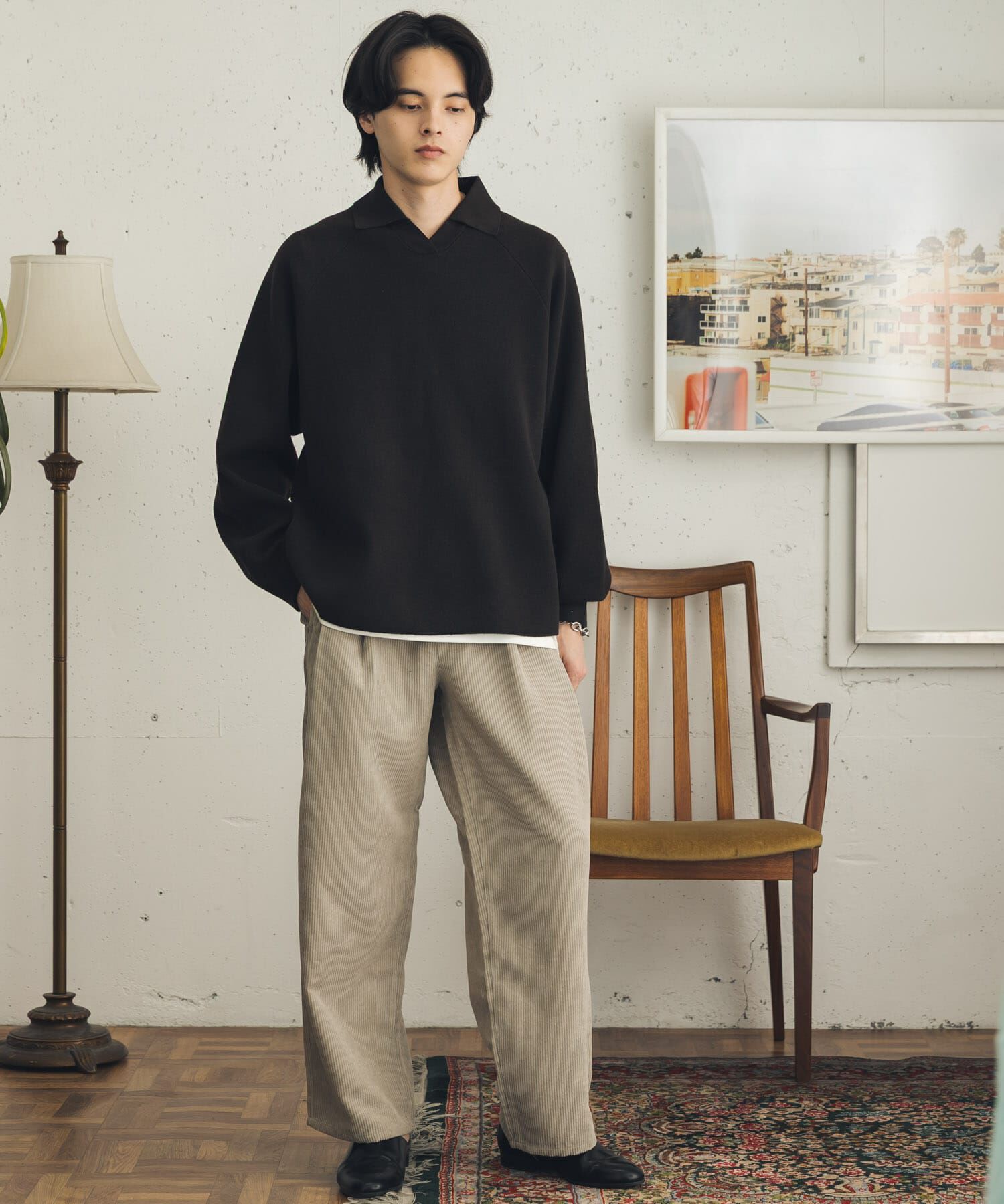 SENSE OF PLACE by URBAN RESEARCH「『速乾』ウォッシュドコーデュロイワイドパンツ」|その他|