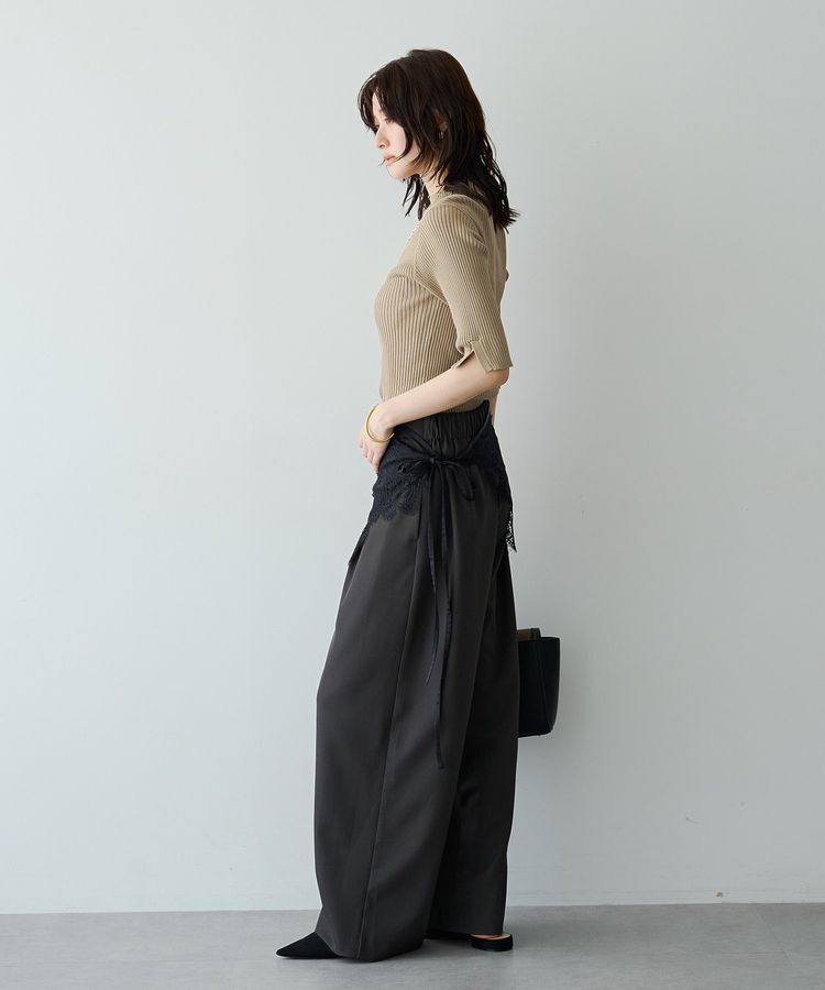YECCA VECCA「[2SET]レイヤードストレートパンツ」|その他|