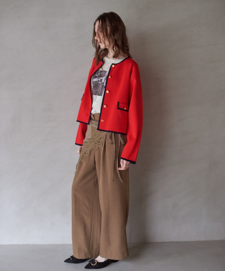 YECCA VECCA「[2SET]レイヤードストレートパンツ」|その他|