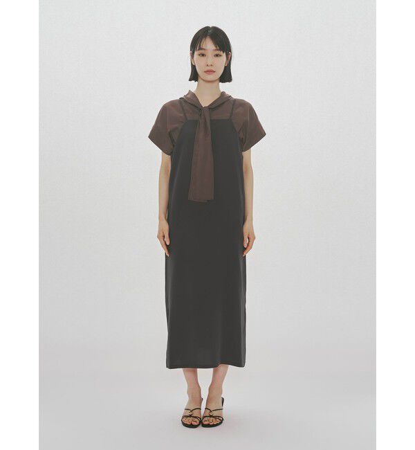 MIDIUMISOLID「MIDIUMISOLID for Ladies フードタイワイドプルオーバー」|シャツ・ブラウス|