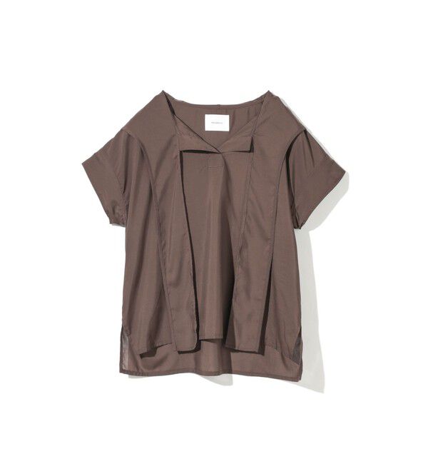 MIDIUMISOLID「MIDIUMISOLID for Ladies フードタイワイドプルオーバー」|シャツ・ブラウス|
