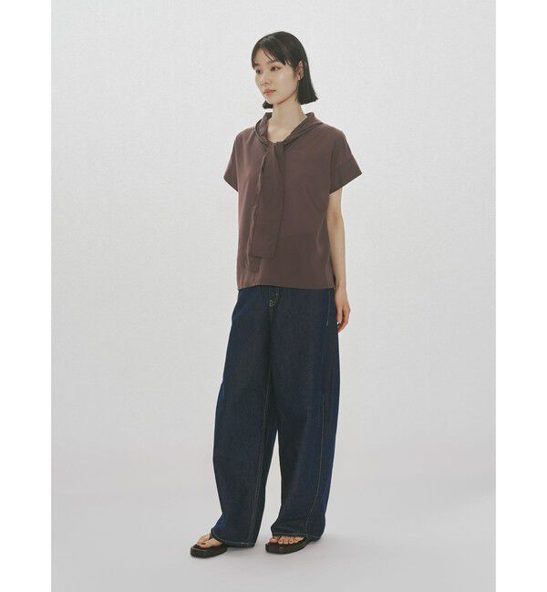MIDIUMISOLID「MIDIUMISOLID for Ladies フードタイワイドプルオーバー」|シャツ・ブラウス|
