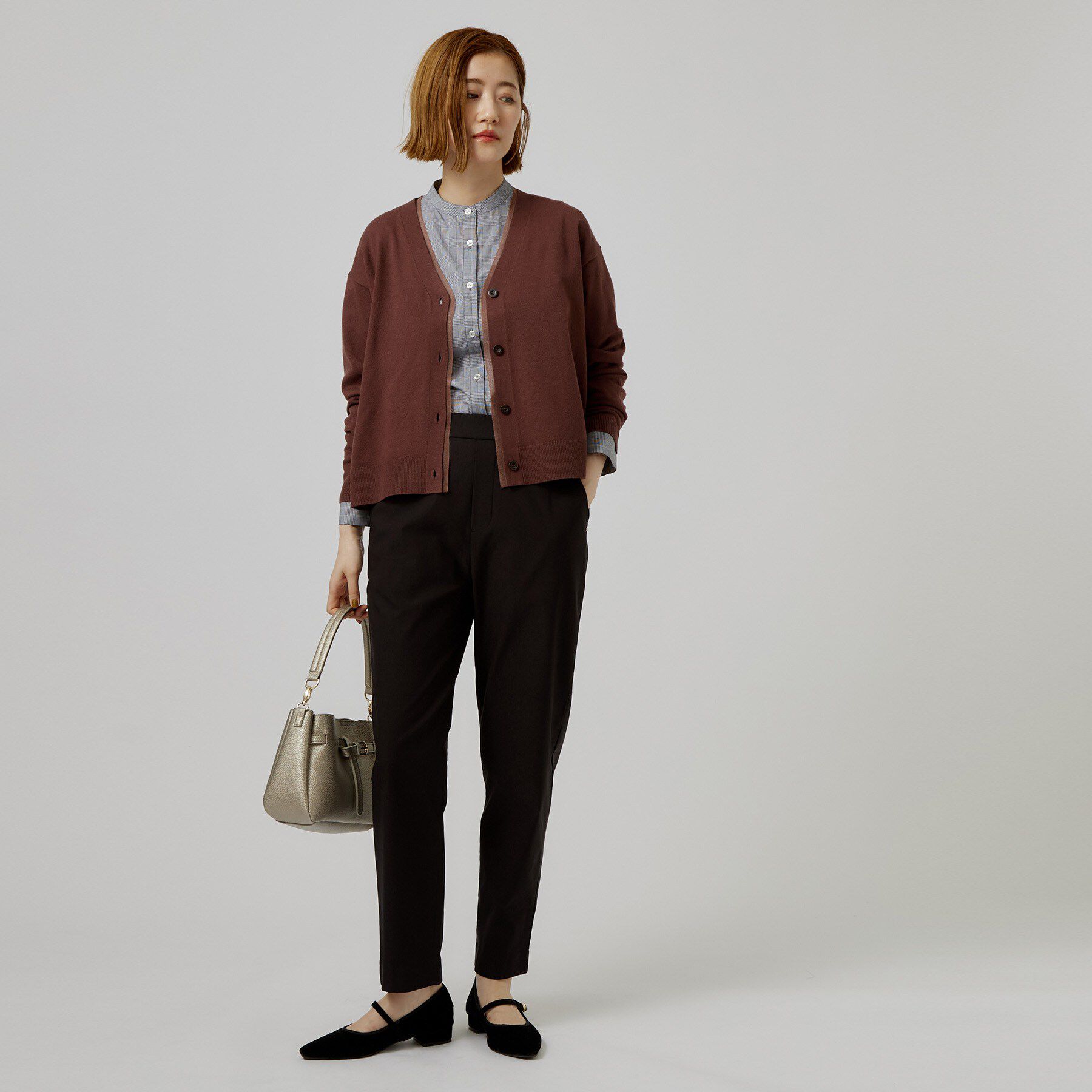 grove「【時短・着回し】ニットベスト&times;シャツSET」|その他|