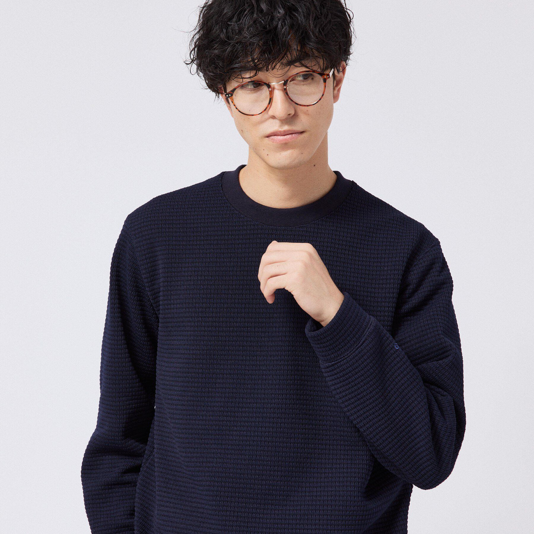TAKEO KIKUCHI「ニットライクワッフル プルオーバージャージ」|Tシャツ・カットソー|