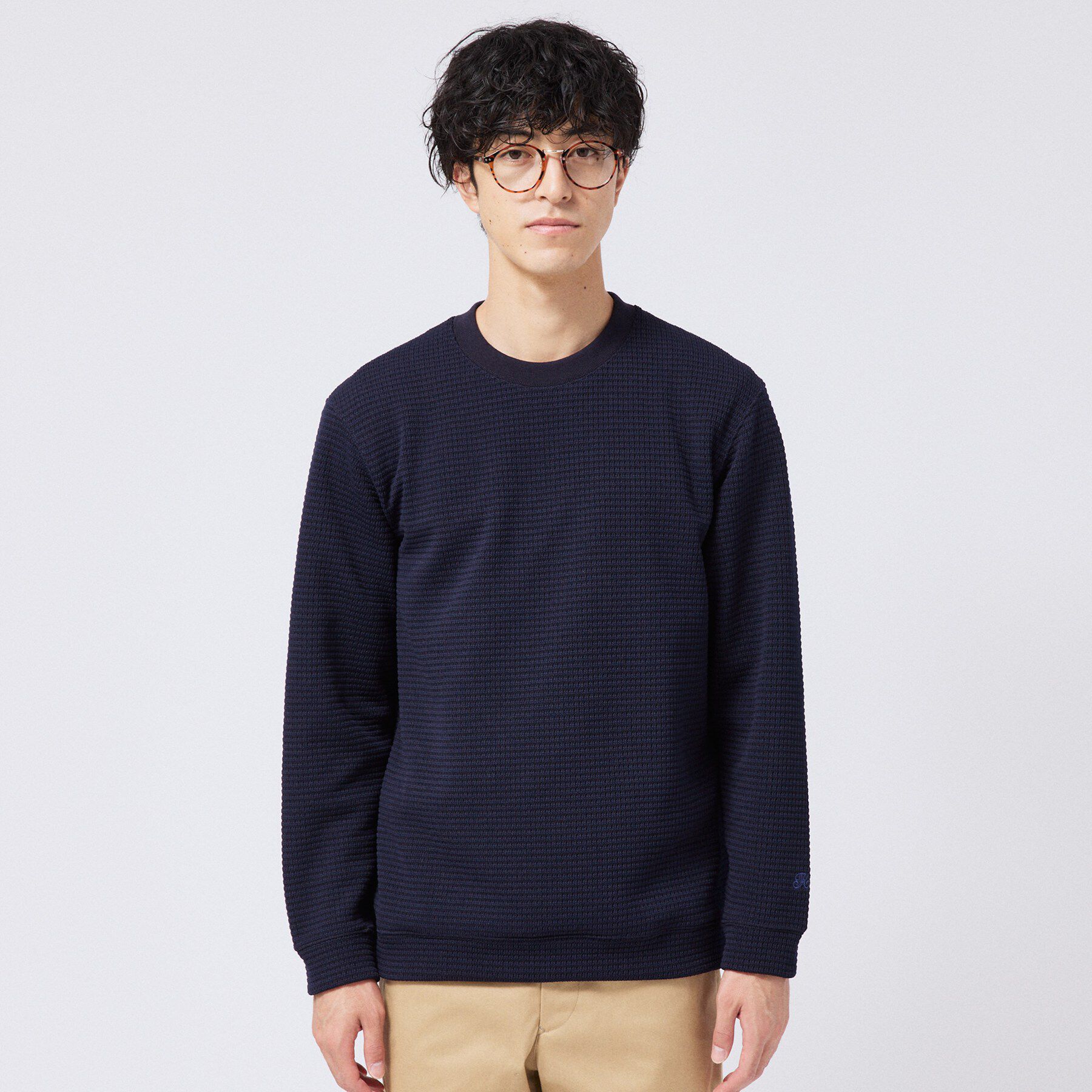 TAKEO KIKUCHI「ニットライクワッフル プルオーバージャージ」|Tシャツ・カットソー|