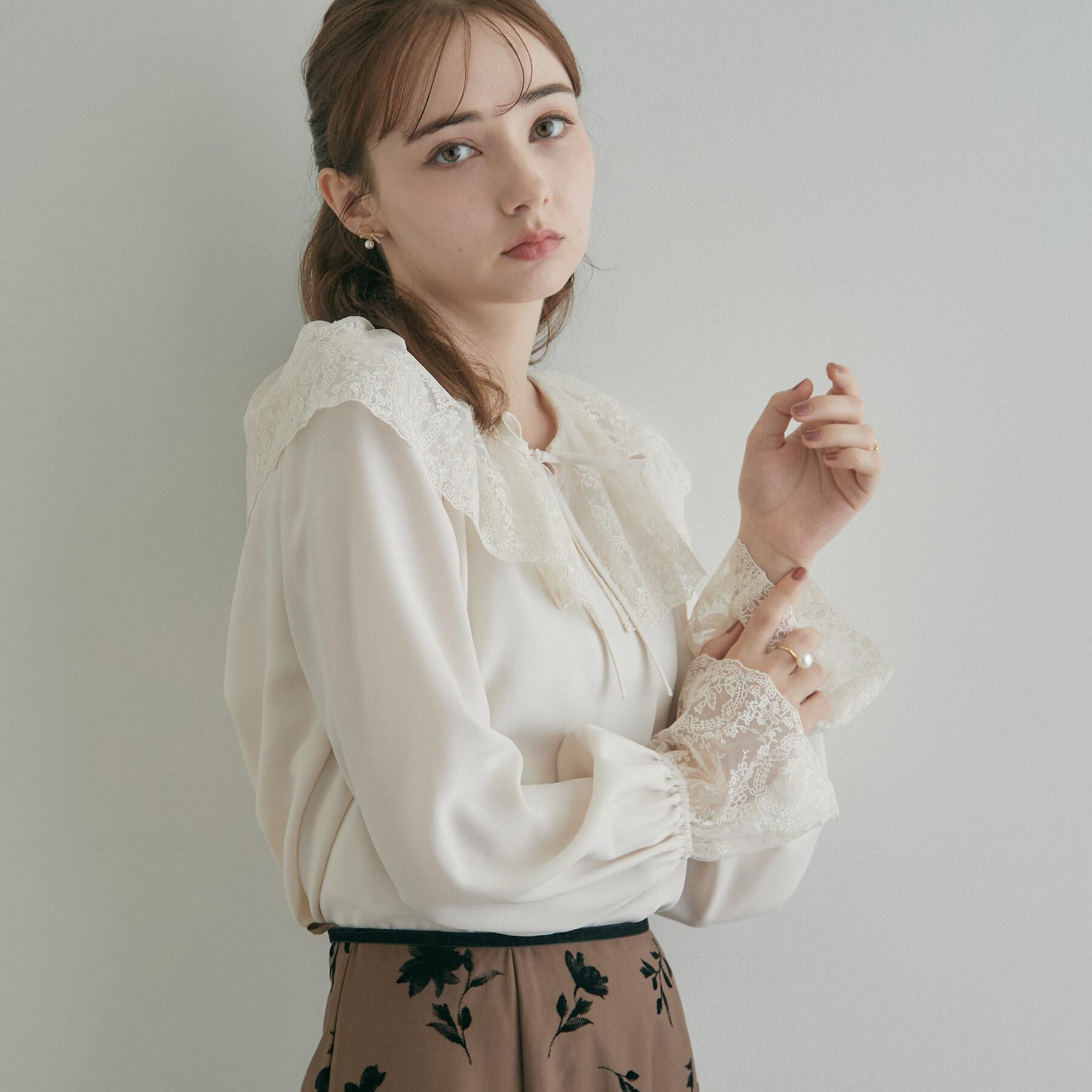 Couture broach「レース衿カフスインナーブラウス」|シャツ・ブラウス|