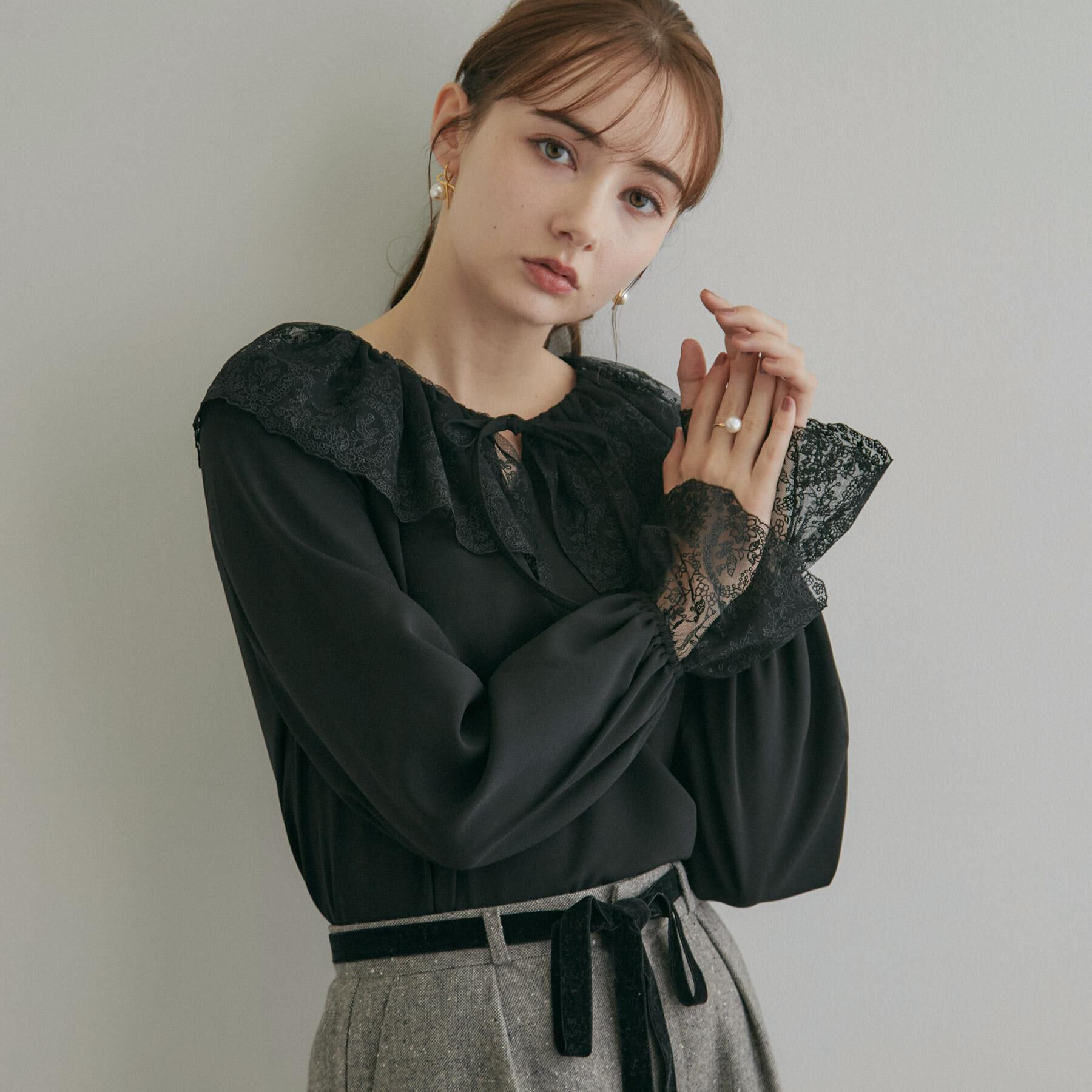 Couture broach「レース衿カフスインナーブラウス」|シャツ・ブラウス|