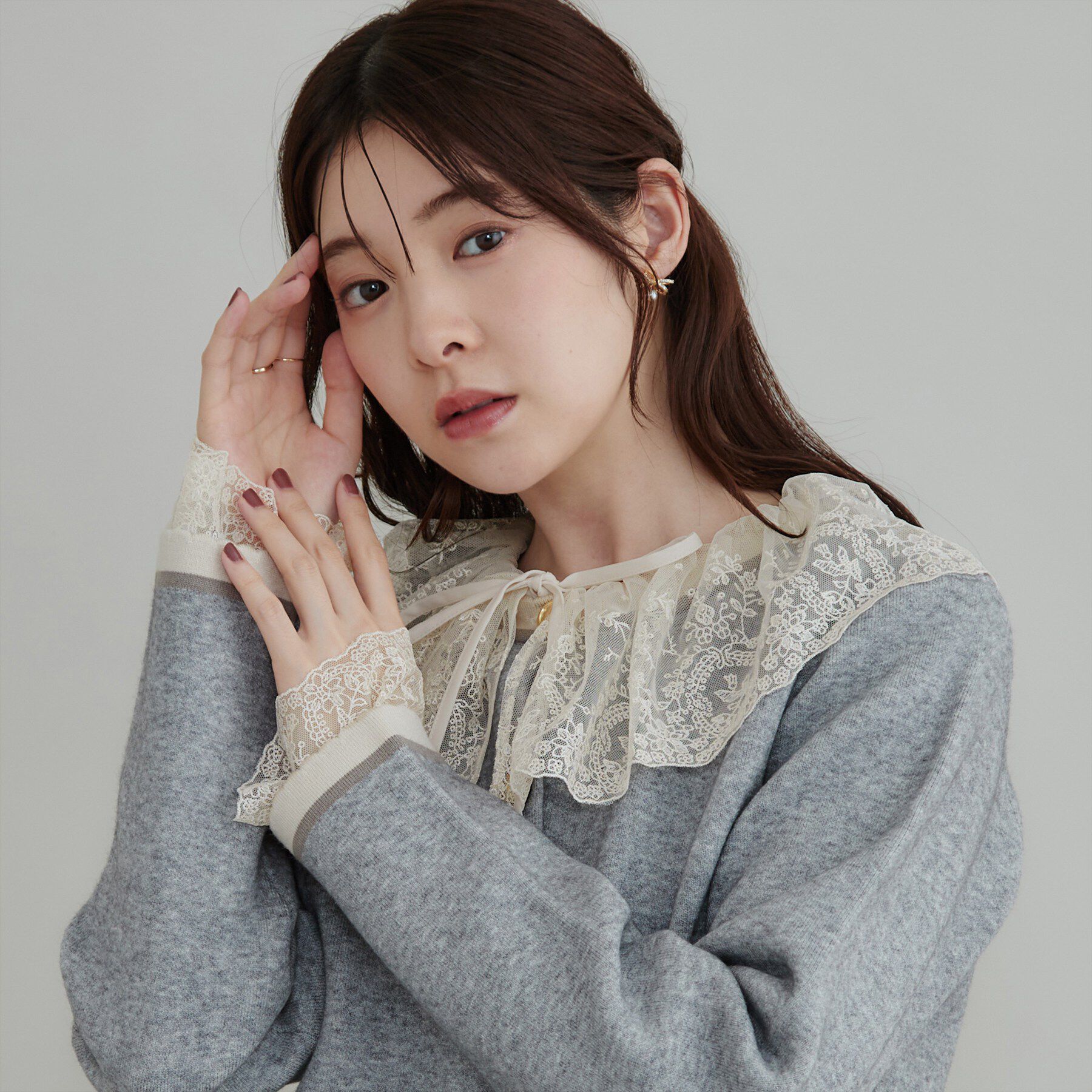 Couture broach「レース衿カフスインナーブラウス」|シャツ・ブラウス|
