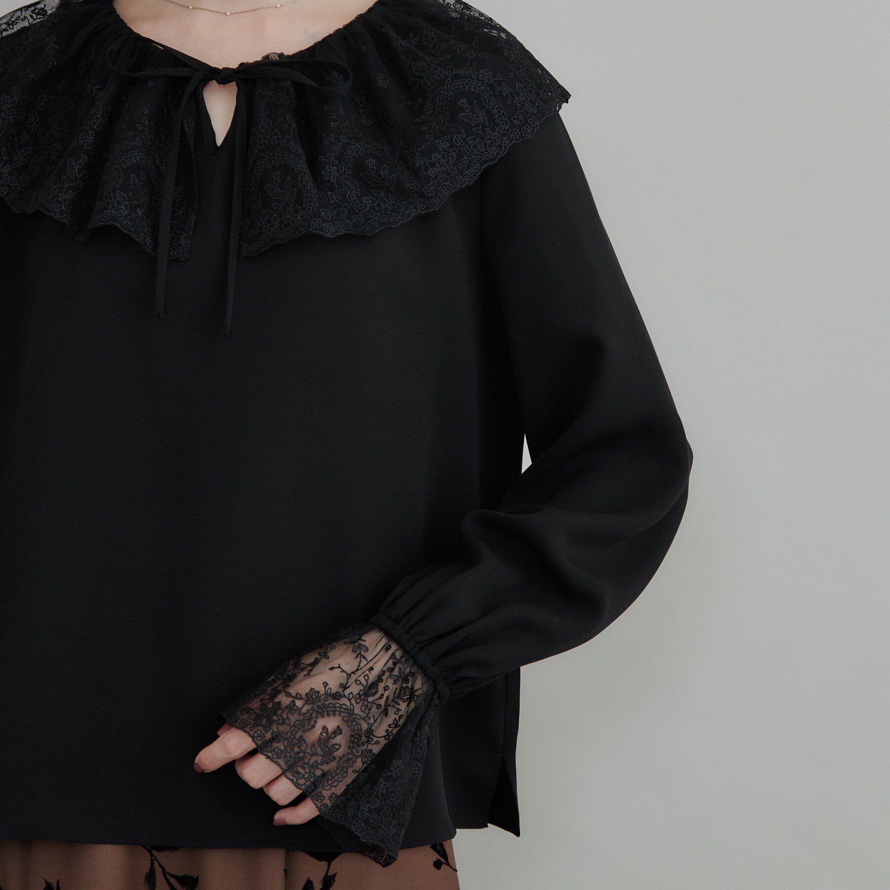 Couture broach「レース衿カフスインナーブラウス」|シャツ・ブラウス|