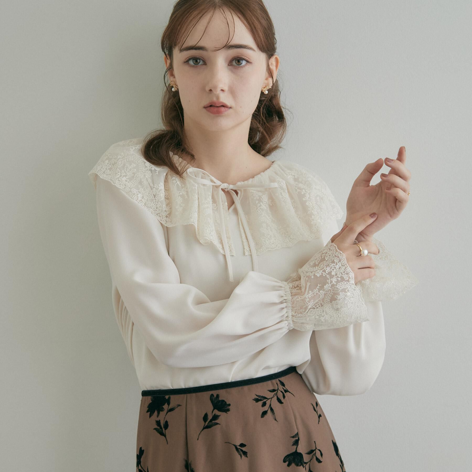 Couture broach「レース衿カフスインナーブラウス」|シャツ・ブラウス|