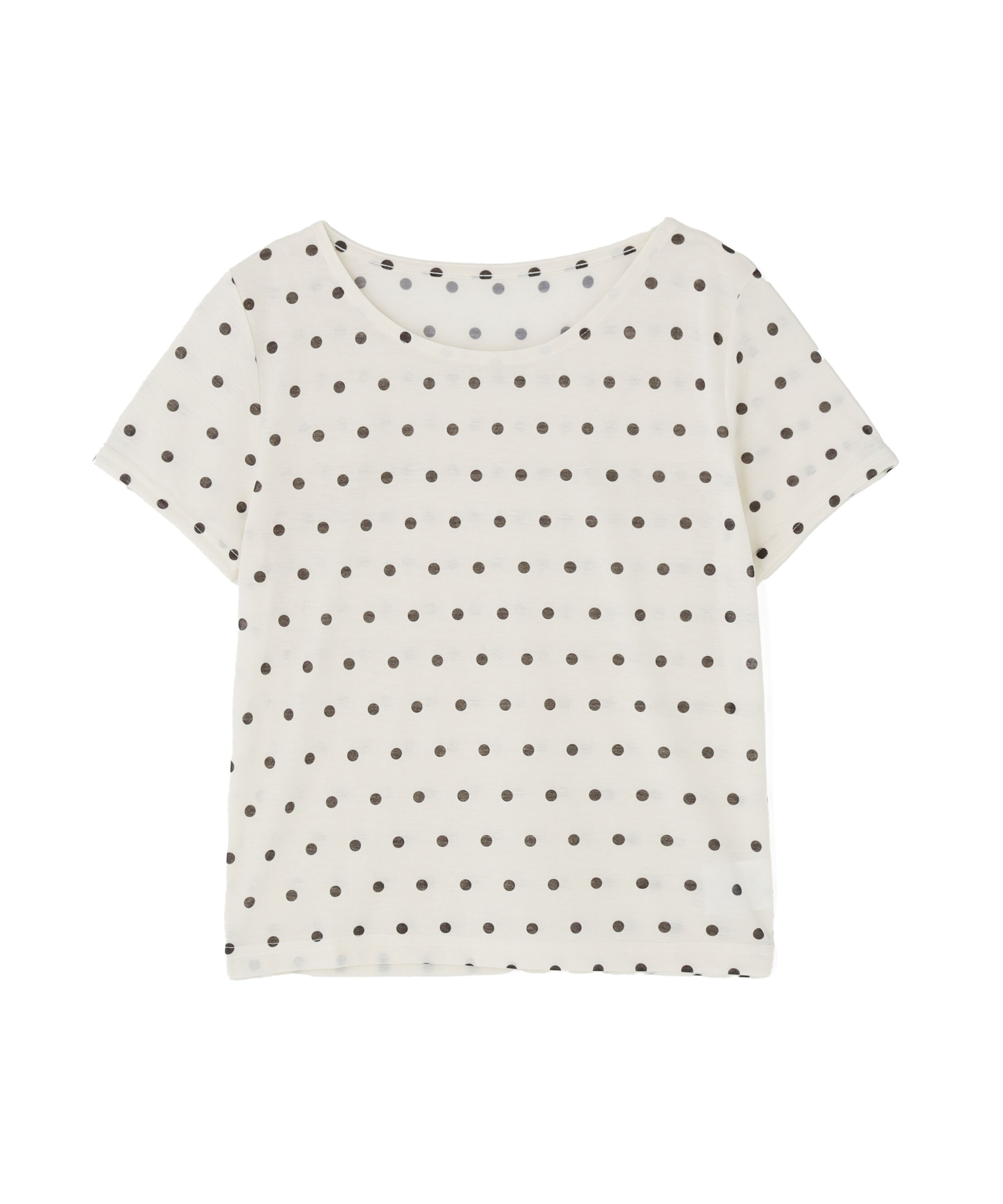  「シアードットクルーネック半袖ＰＯ」|Tシャツ・カットソー|オフ&times;ブラッ  1