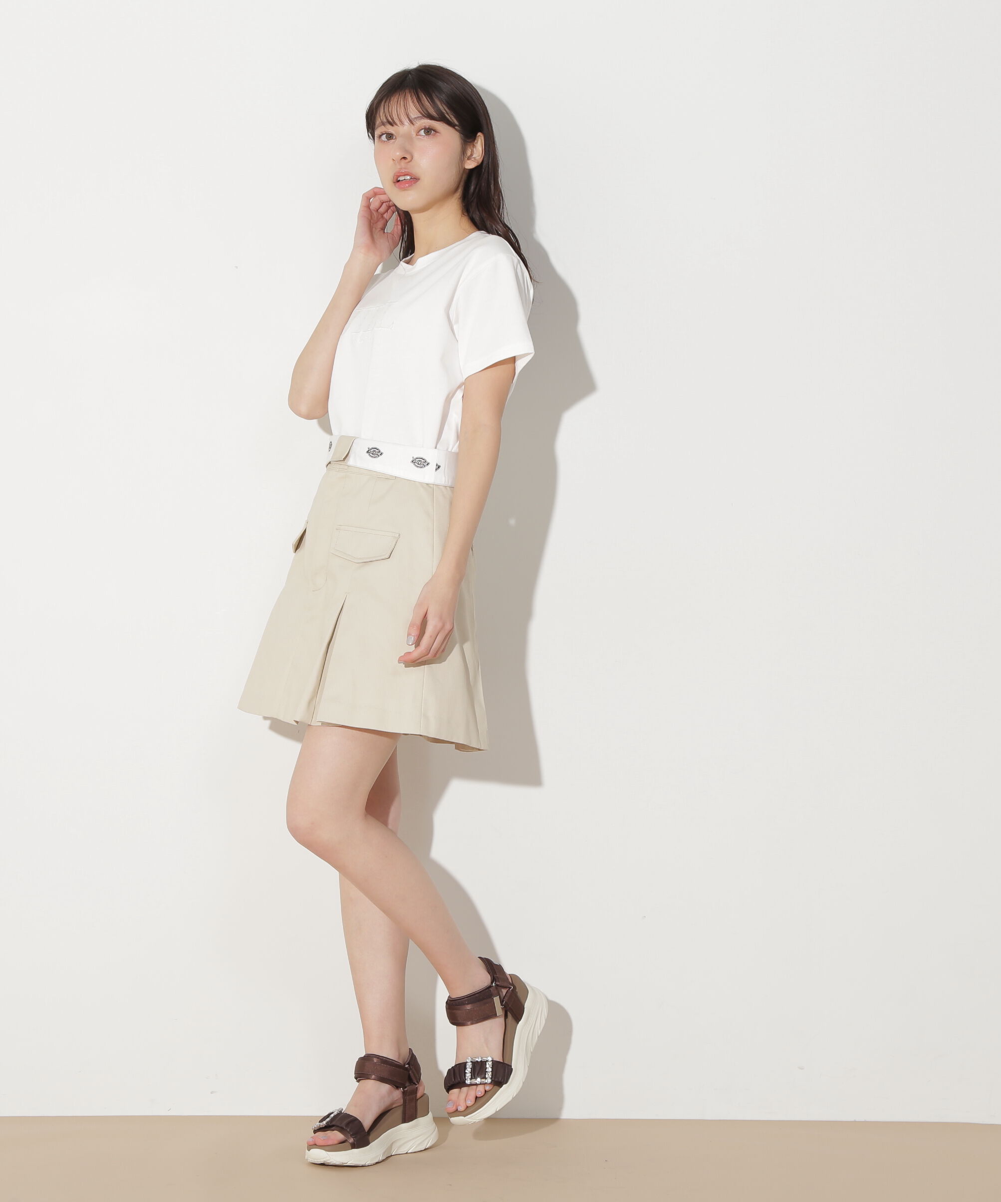  「刺繍ロゴTシャツオーガニックコットン」|Tシャツ・カットソー|
