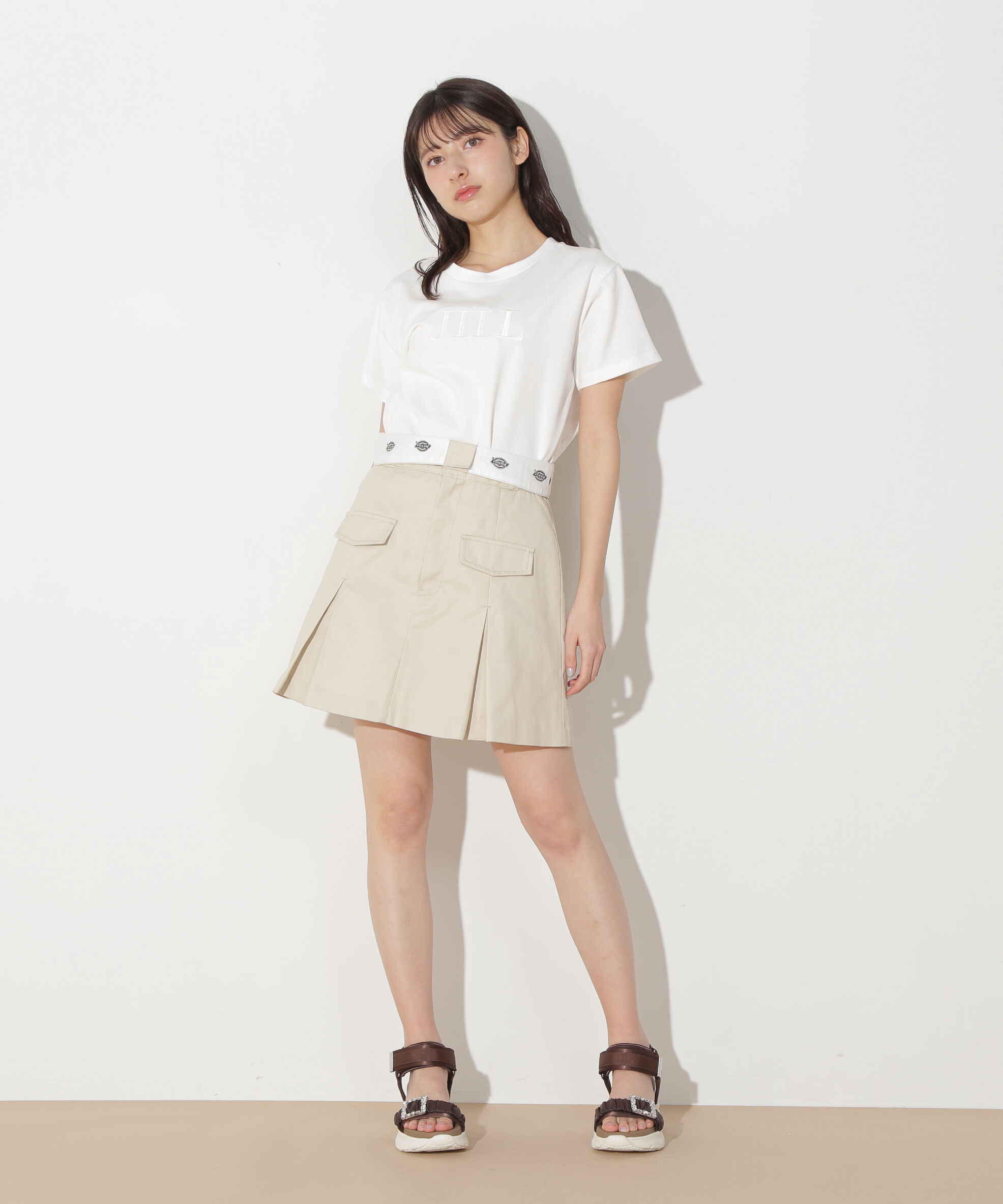  「刺繍ロゴTシャツオーガニックコットン」|Tシャツ・カットソー|