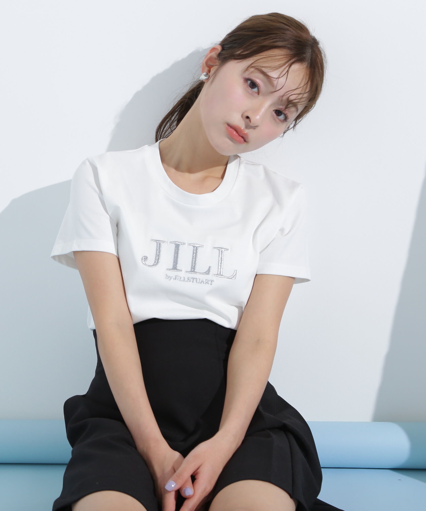  「刺繍ロゴTシャツオーガニックコットン」|Tシャツ・カットソー|シロシルバー