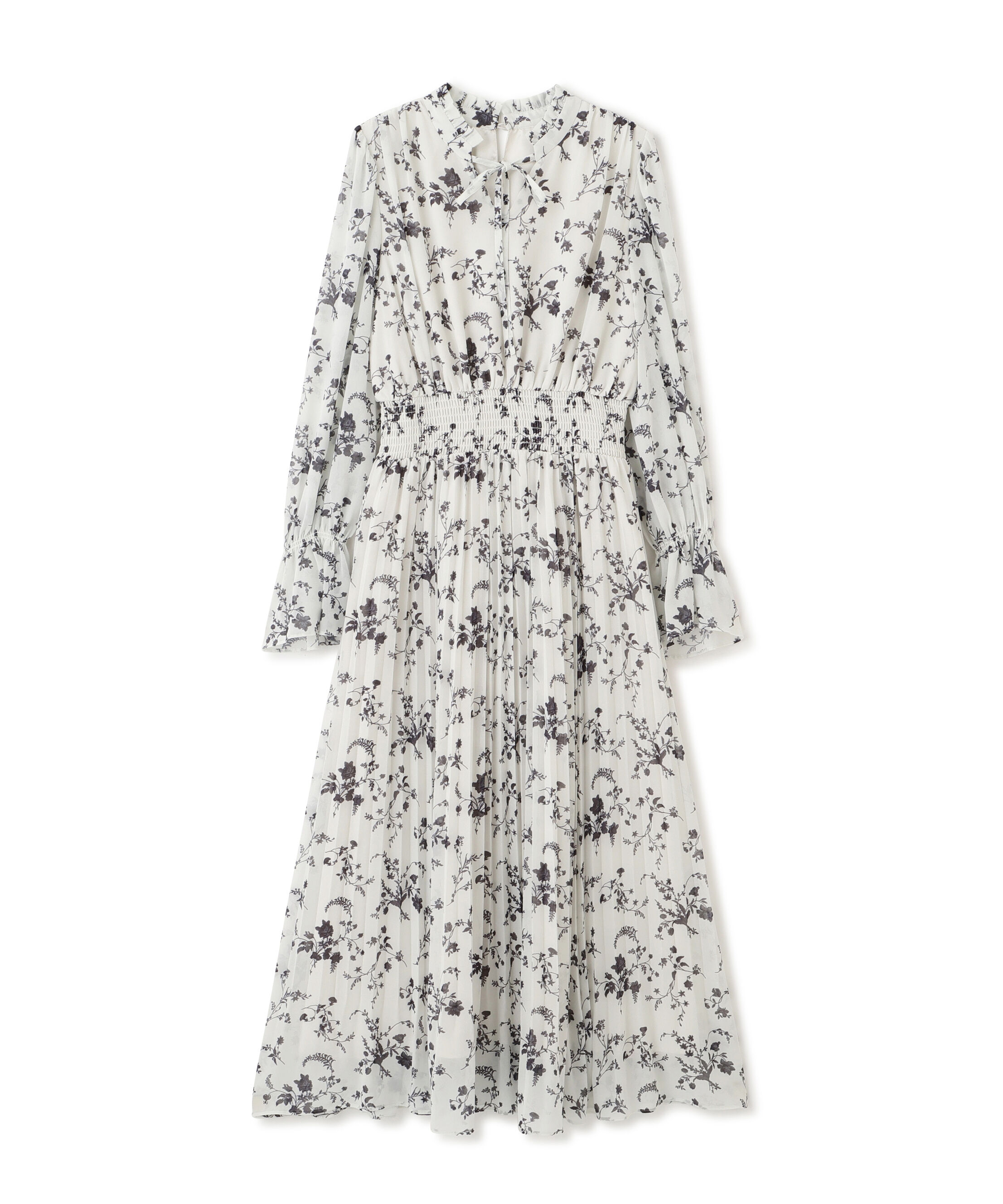PROPORTION BODY DRESSING「花柄プリーツワンピース 25AW」|ワンピース|