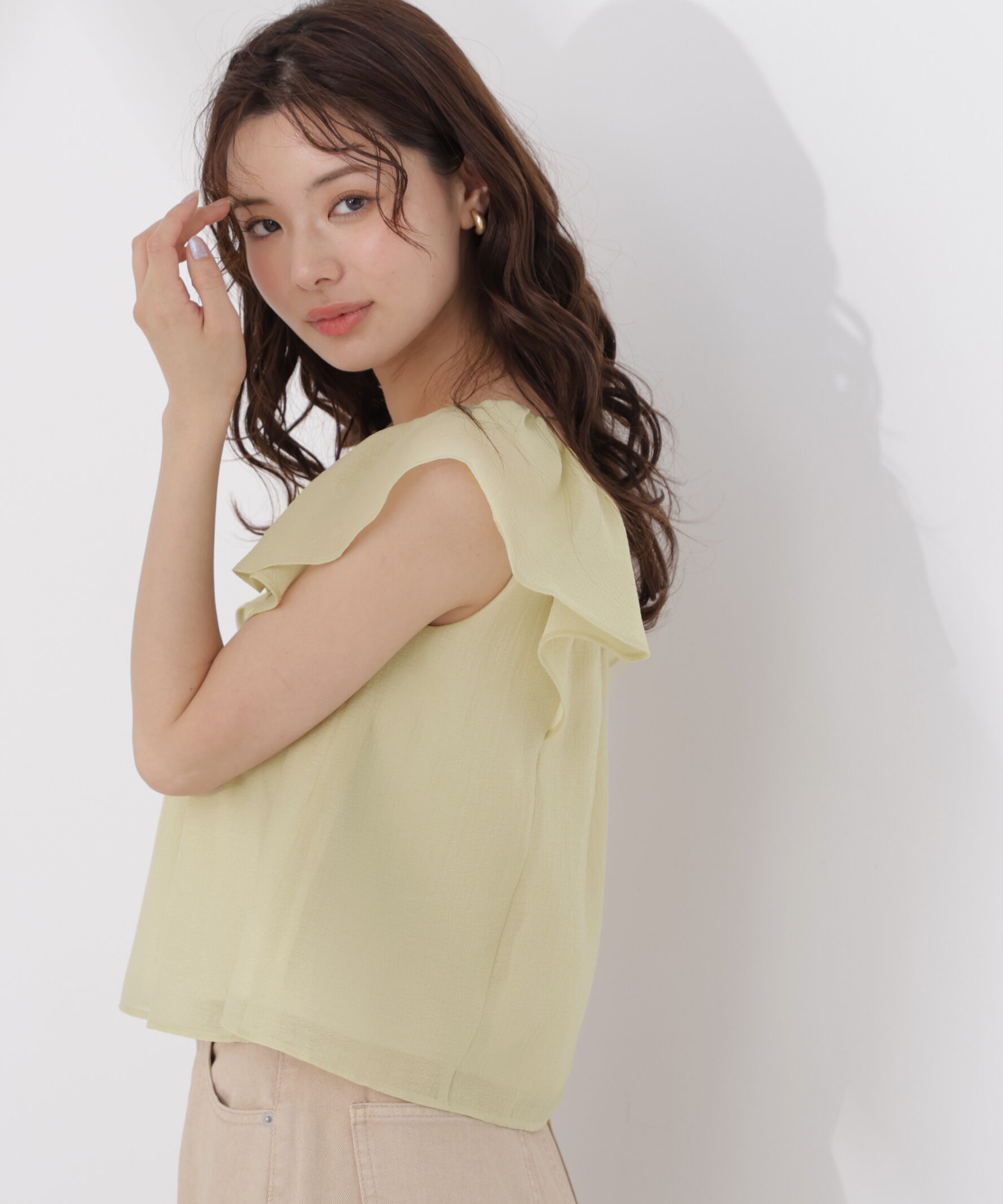 PROPORTION BODY DRESSING「ラッフルスリーブブラウス」|シャツ・ブラウス|