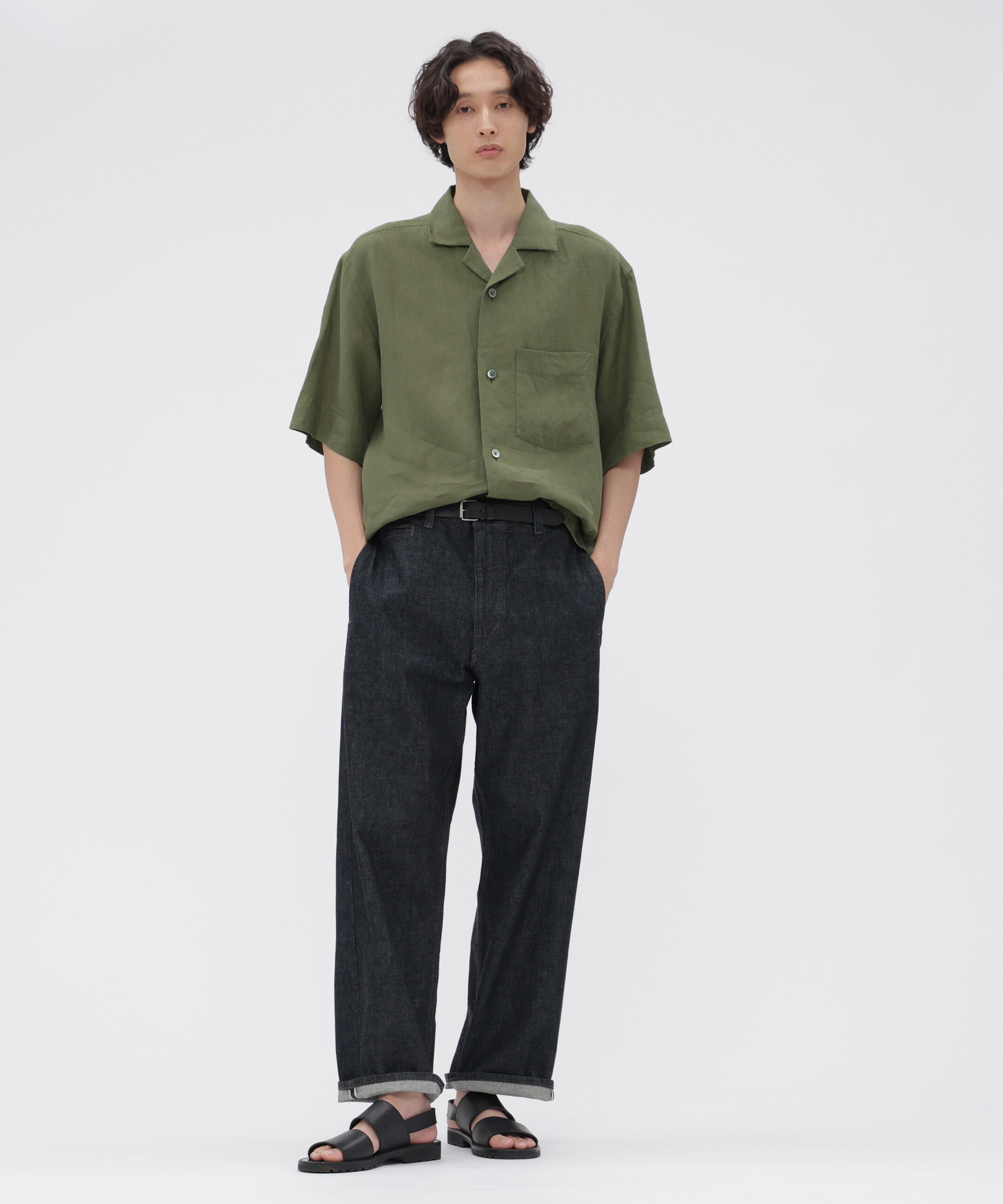 MARGARET HOWELL「YARN DYE LINEN SHIRTING SHIRT」|シャツ・ブラウス|