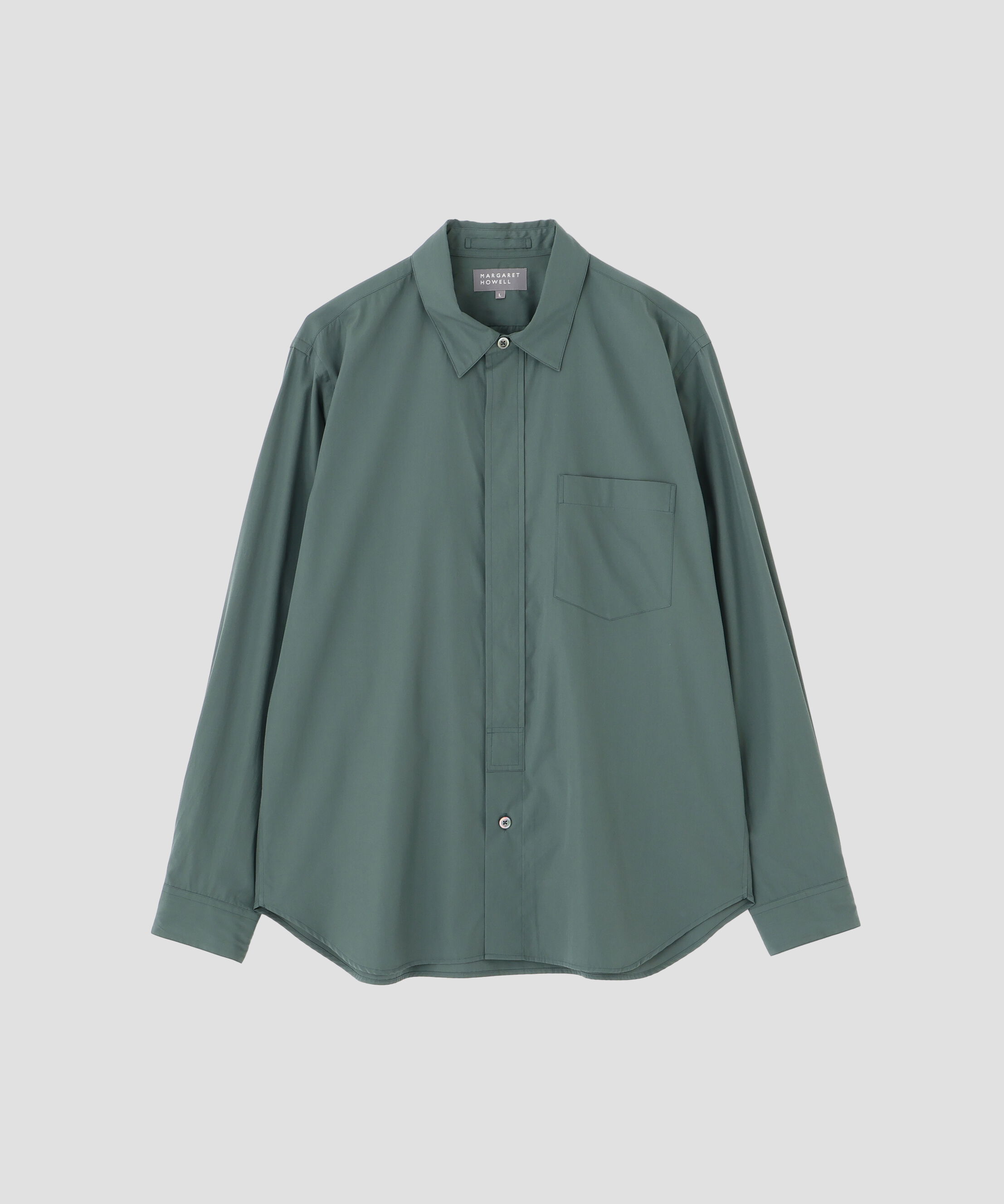 MARGARET HOWELL「FINE COMPACT COTTON POPLIN SHIRT」|シャツ・ブラウス|