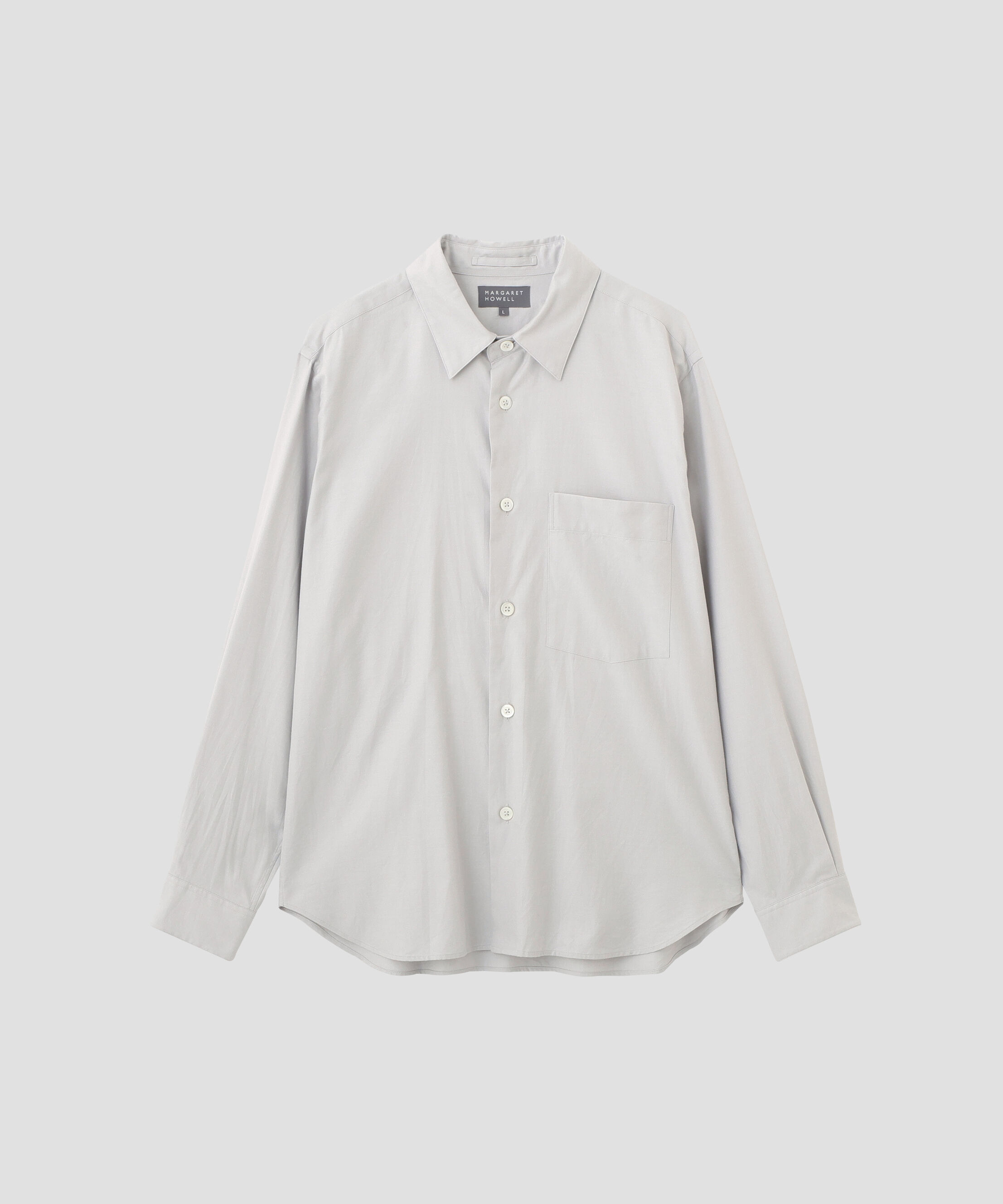 MARGARET HOWELL「BRUSHED COTTON SILK SHIRTING SHIRT」|シャツ・ブラウス|