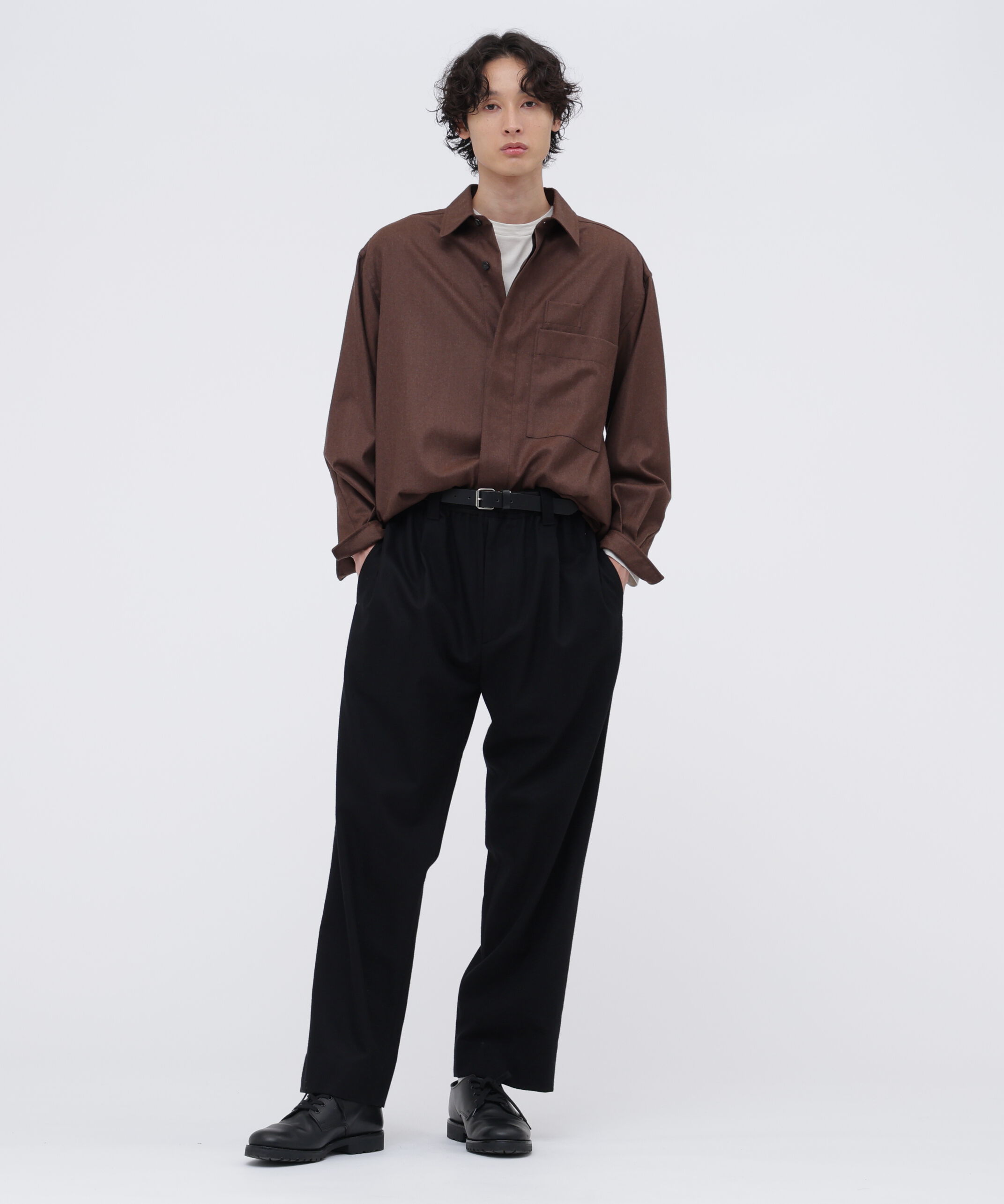 MARGARET HOWELL「MILLED WORSTED SERGE SHIRT」|シャツ・ブラウス|