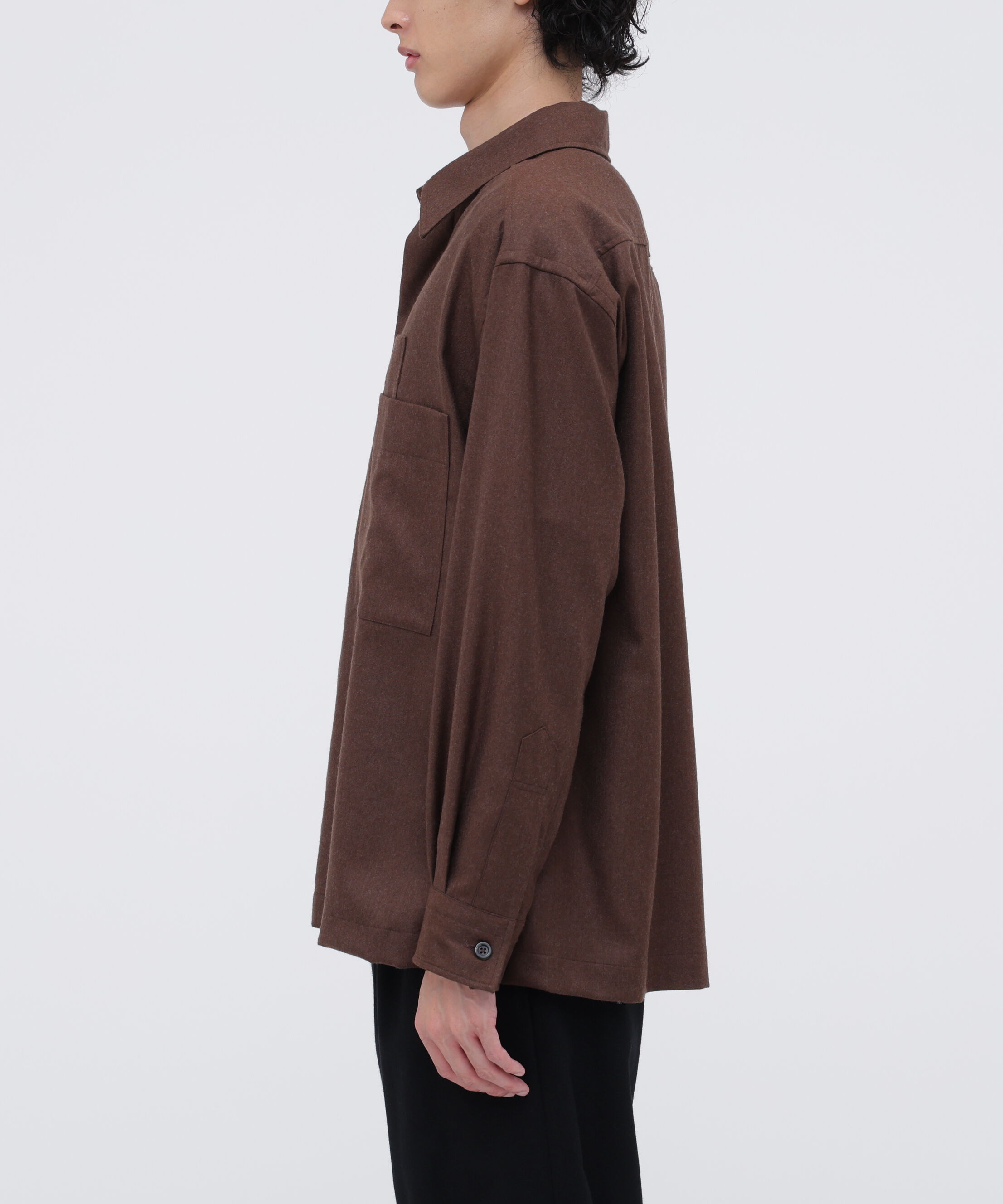 MARGARET HOWELL「MILLED WORSTED SERGE SHIRT」|シャツ・ブラウス|